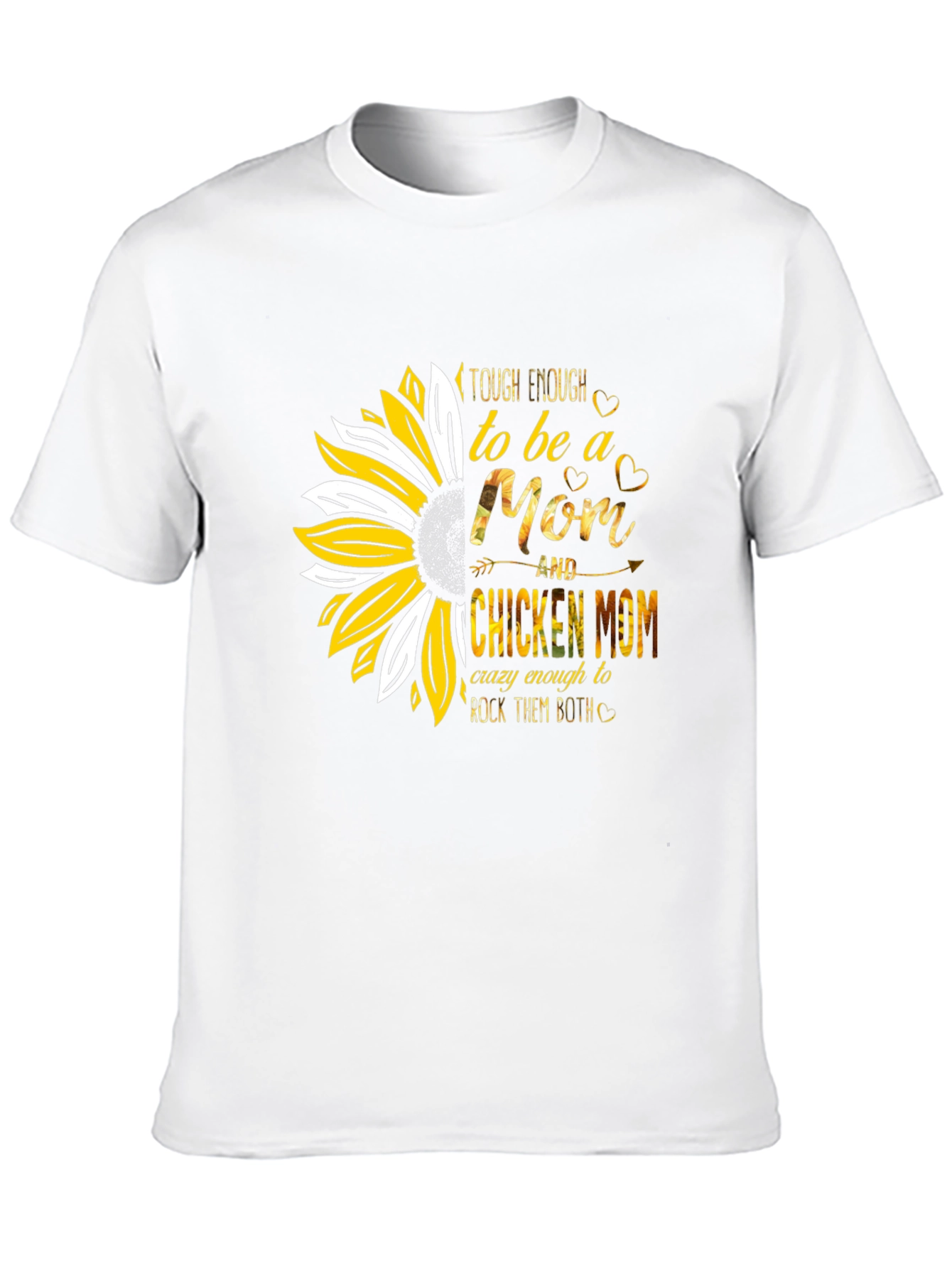 Tough Enough Mom & Chicken Mom Graphic T-Shirt