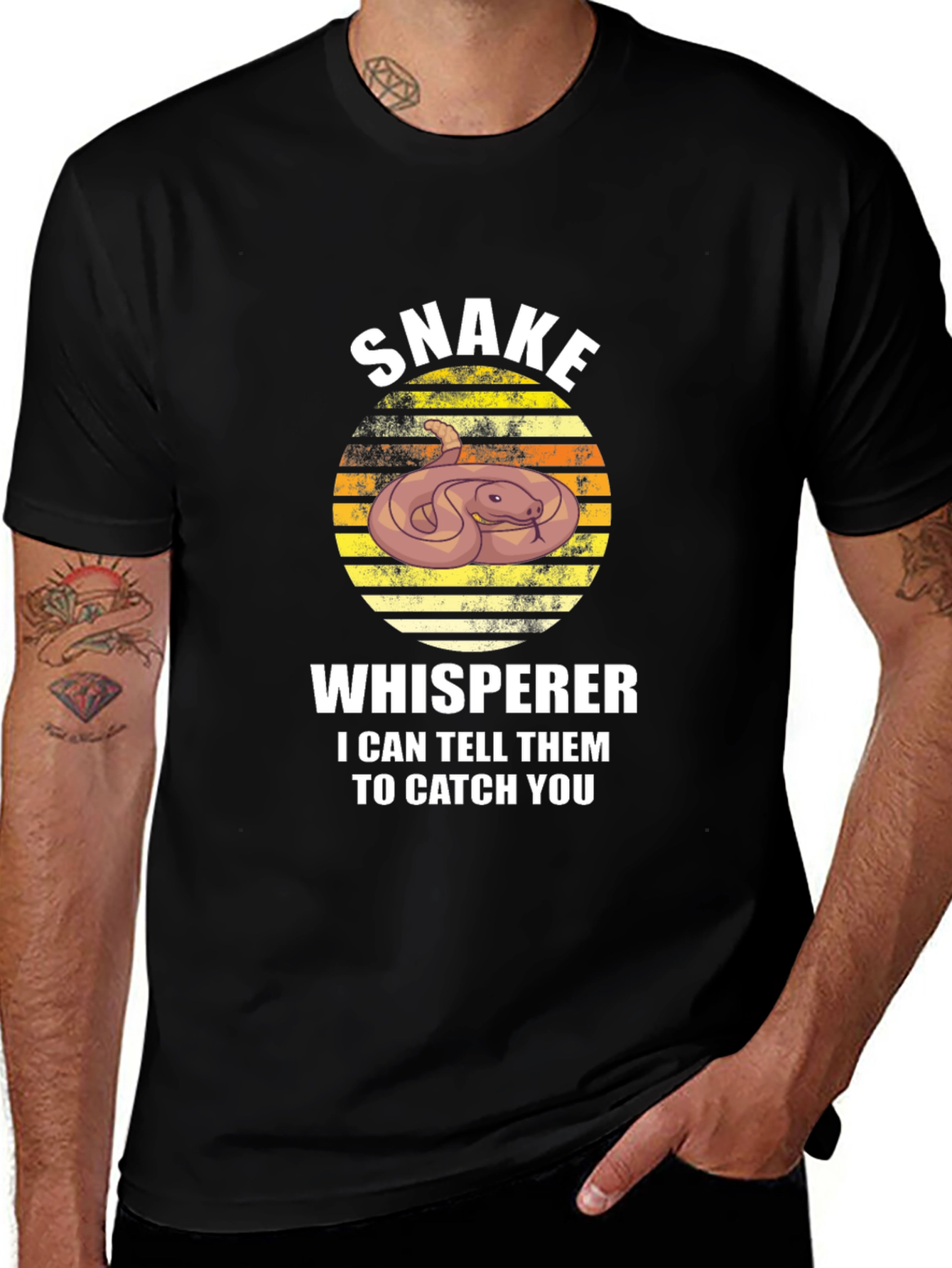 Snake Whisperer Graphic Tee - Funny Animal Lover Shirt