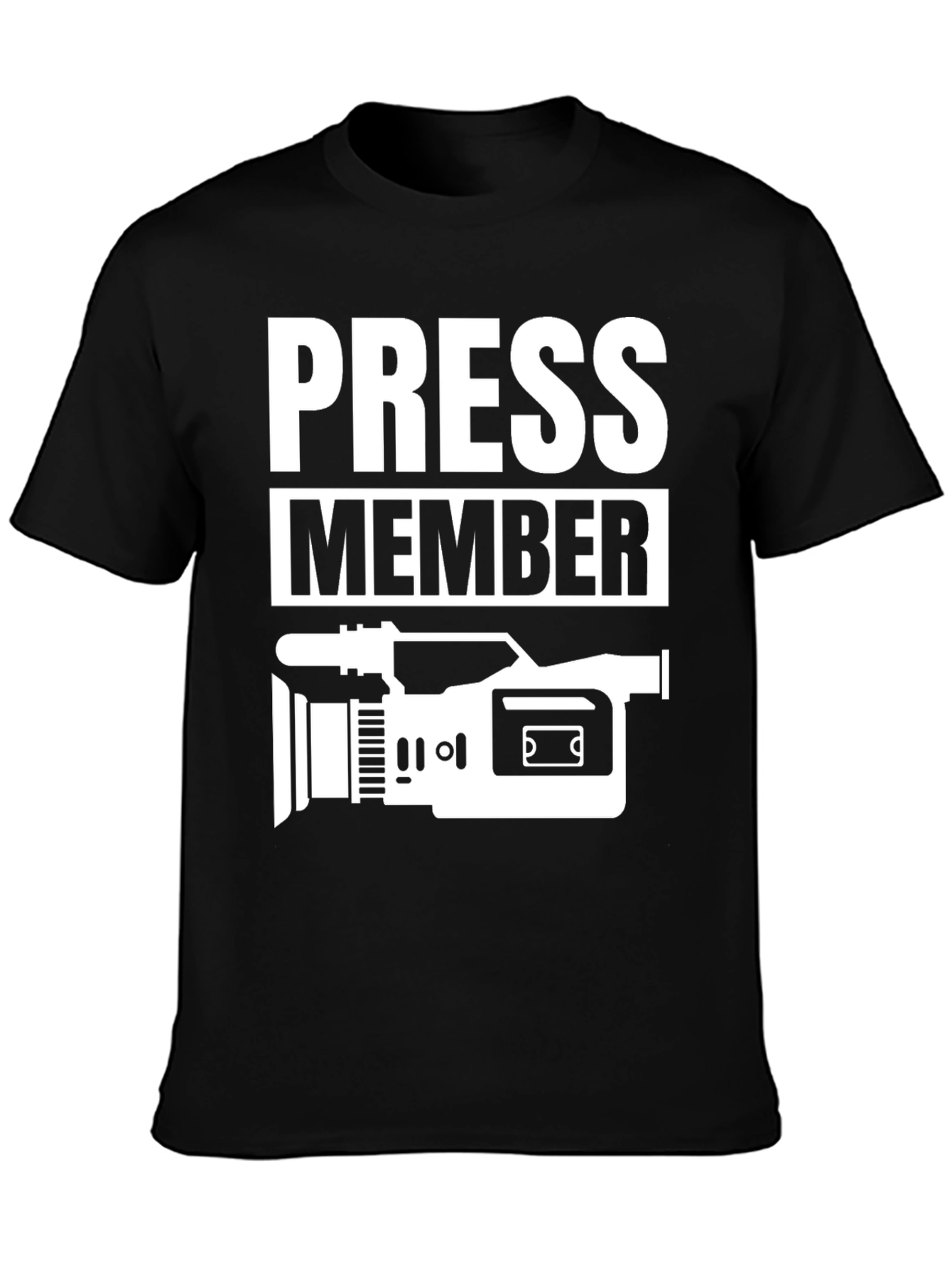 Press Member T-Shirt - Camcorder Design
