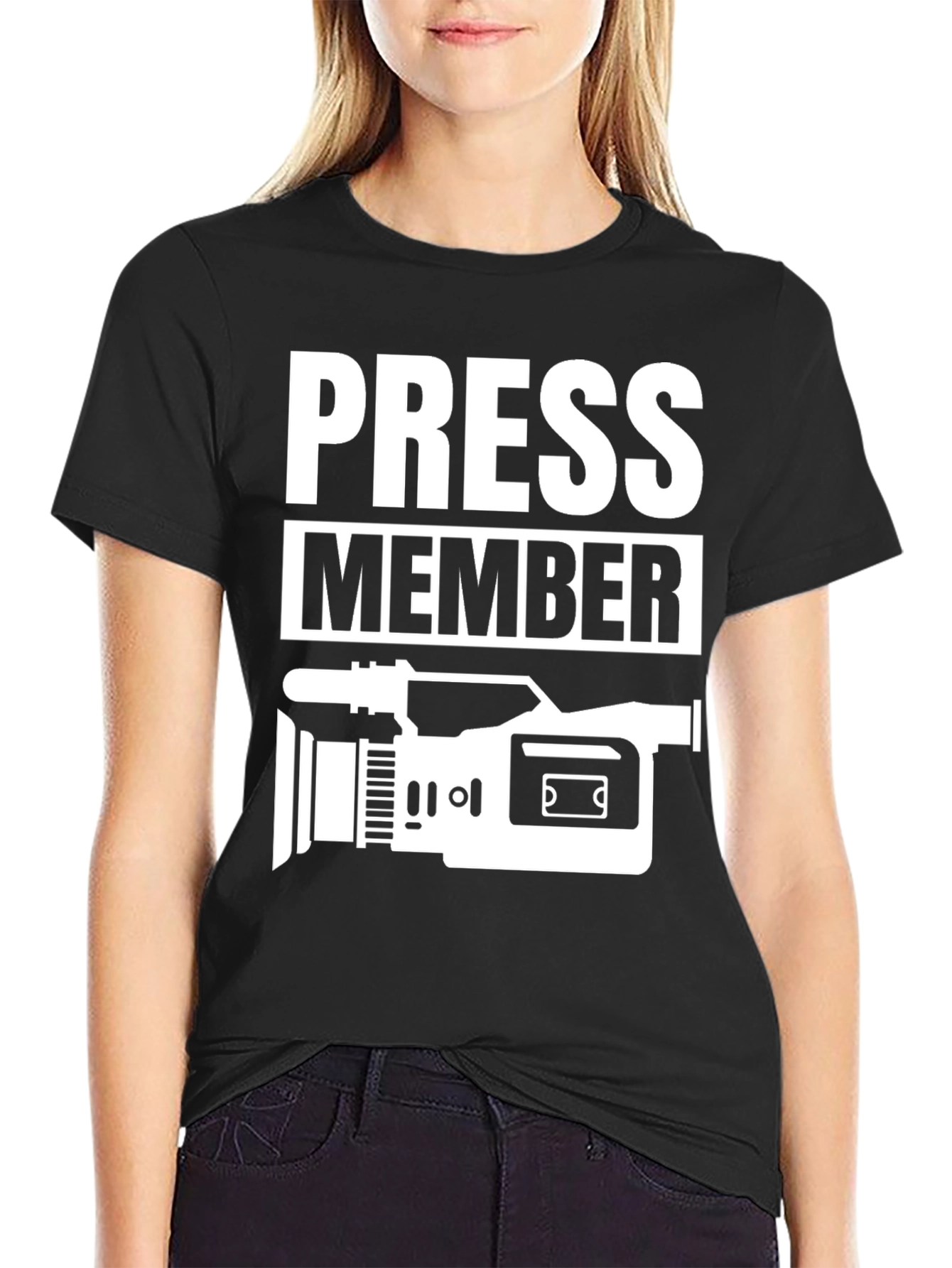 Press Member T-Shirt - Camcorder Design
