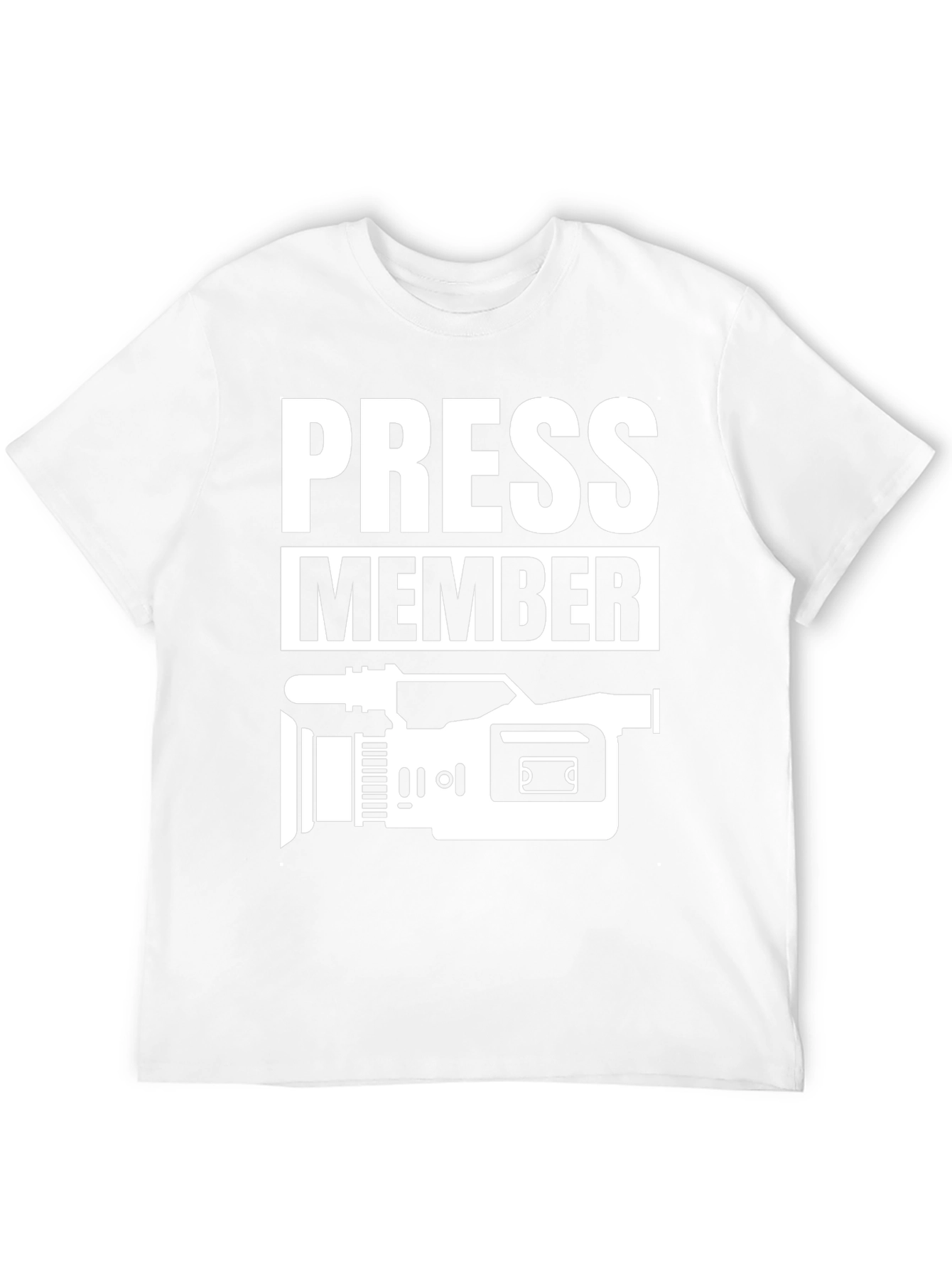 Press Member T-Shirt - Camcorder Design