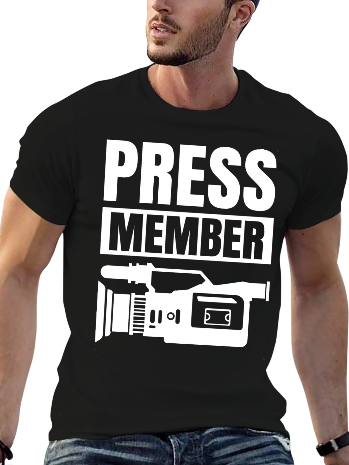Press Member T-Shirt - Camcorder Design