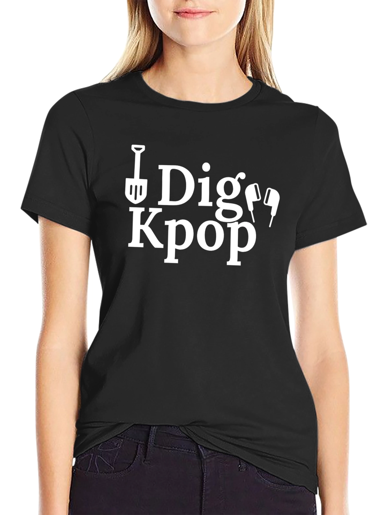 Dig Kpop Graphic Tee - Novelty Music Lover T-Shirt