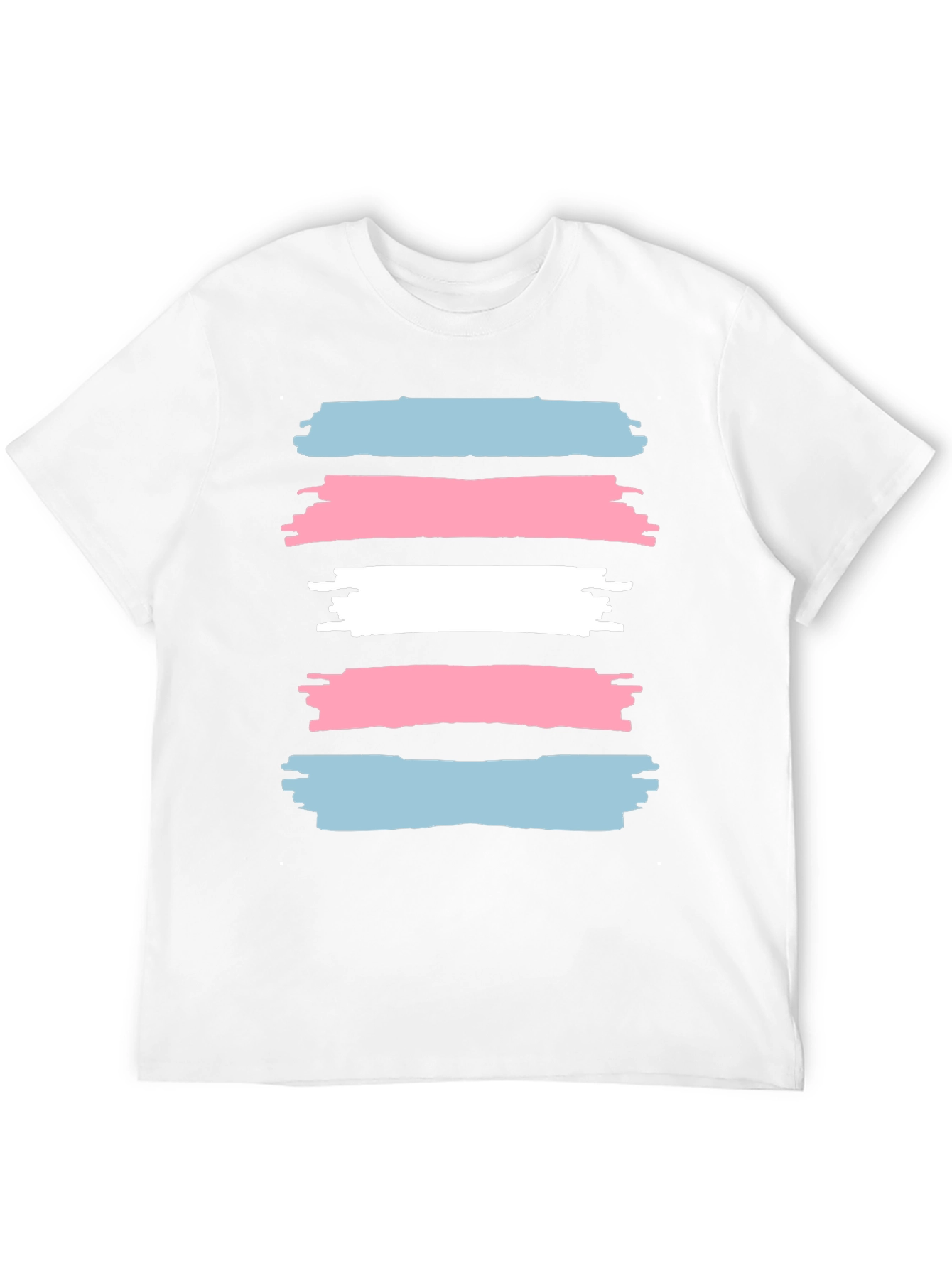Transgender Pride Brush Stroke Graphic Tee