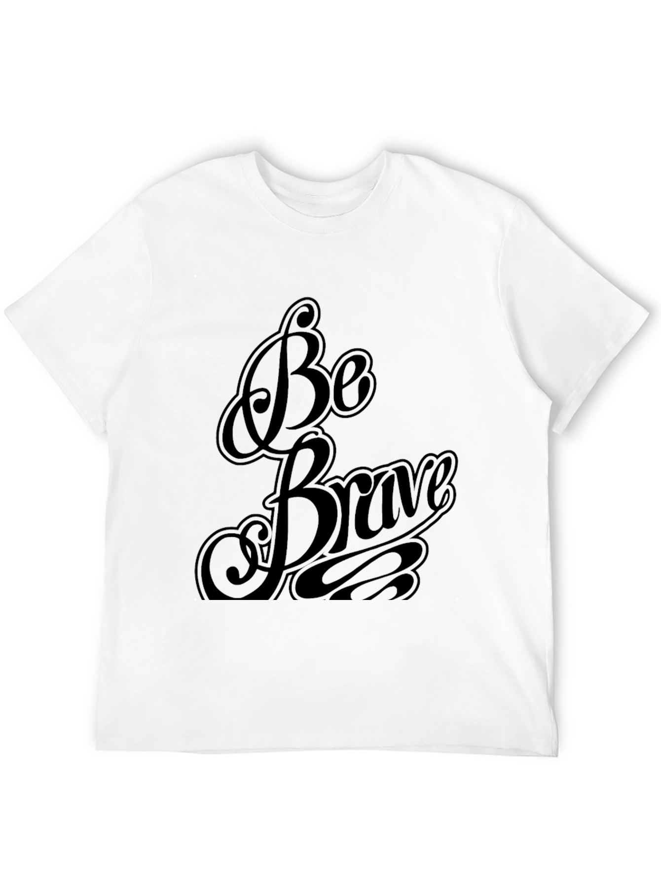 Be Brave Black Graphic Tee