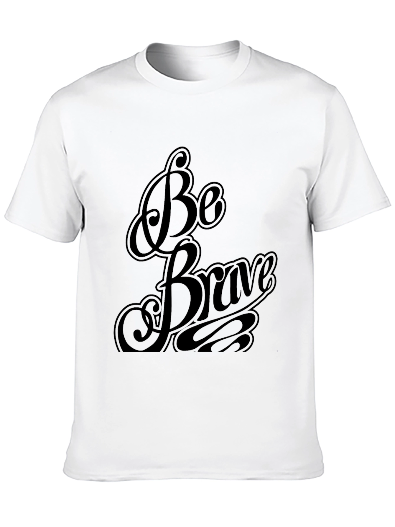 Be Brave Black Graphic Tee