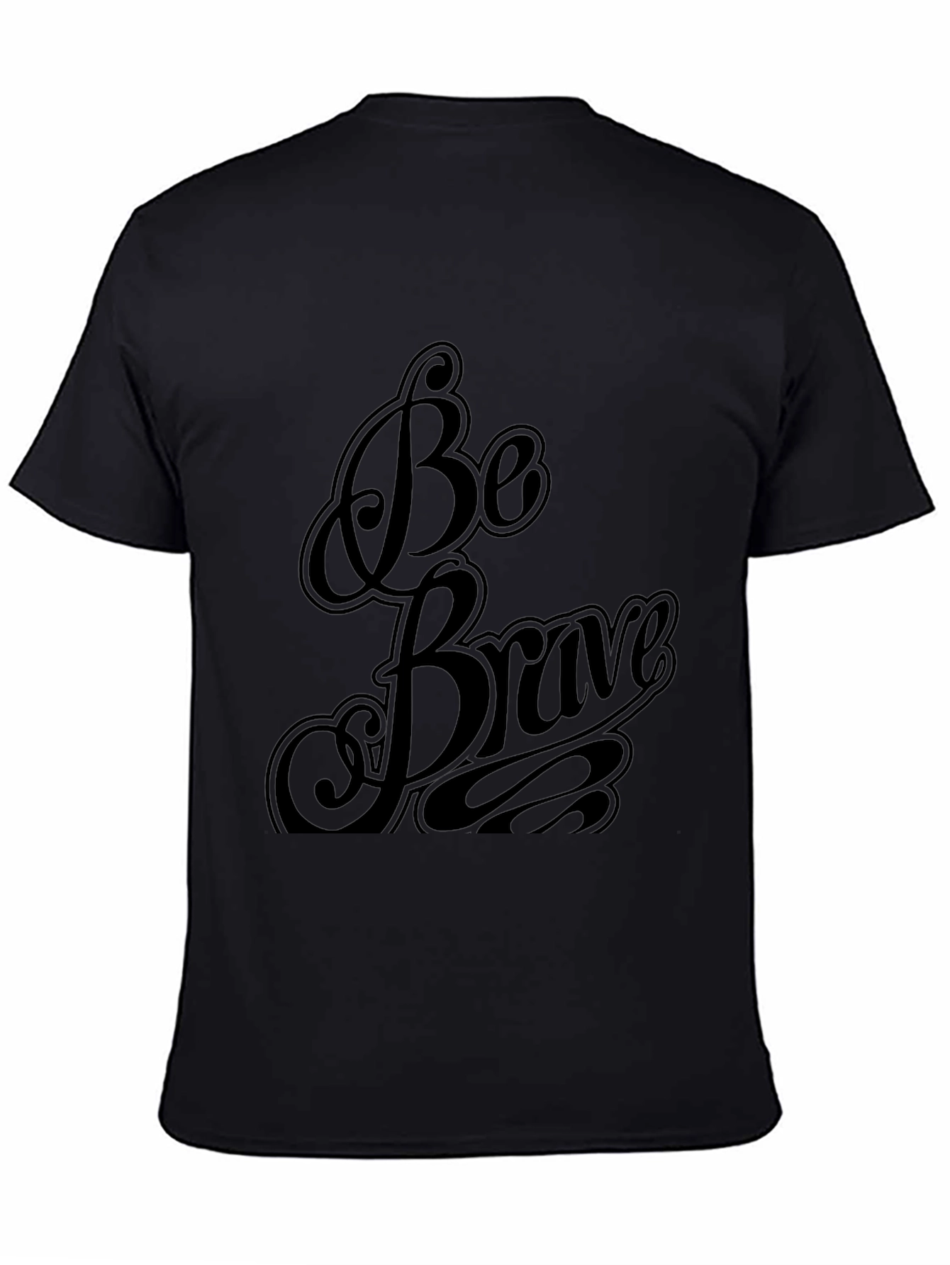 Be Brave Black Graphic Tee