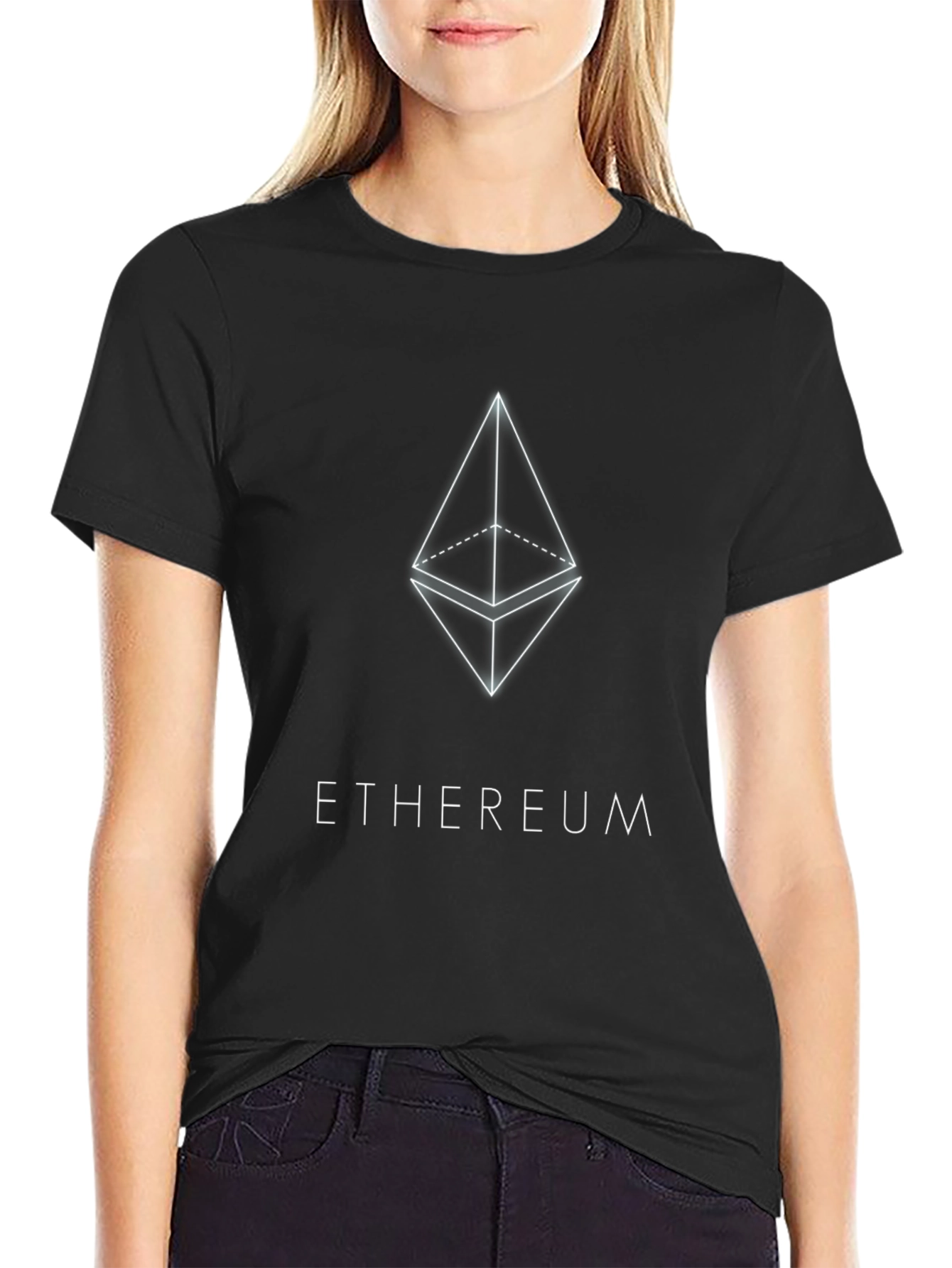 Ethereum Crypto Black T-Shirt for Crypto Enthusiasts