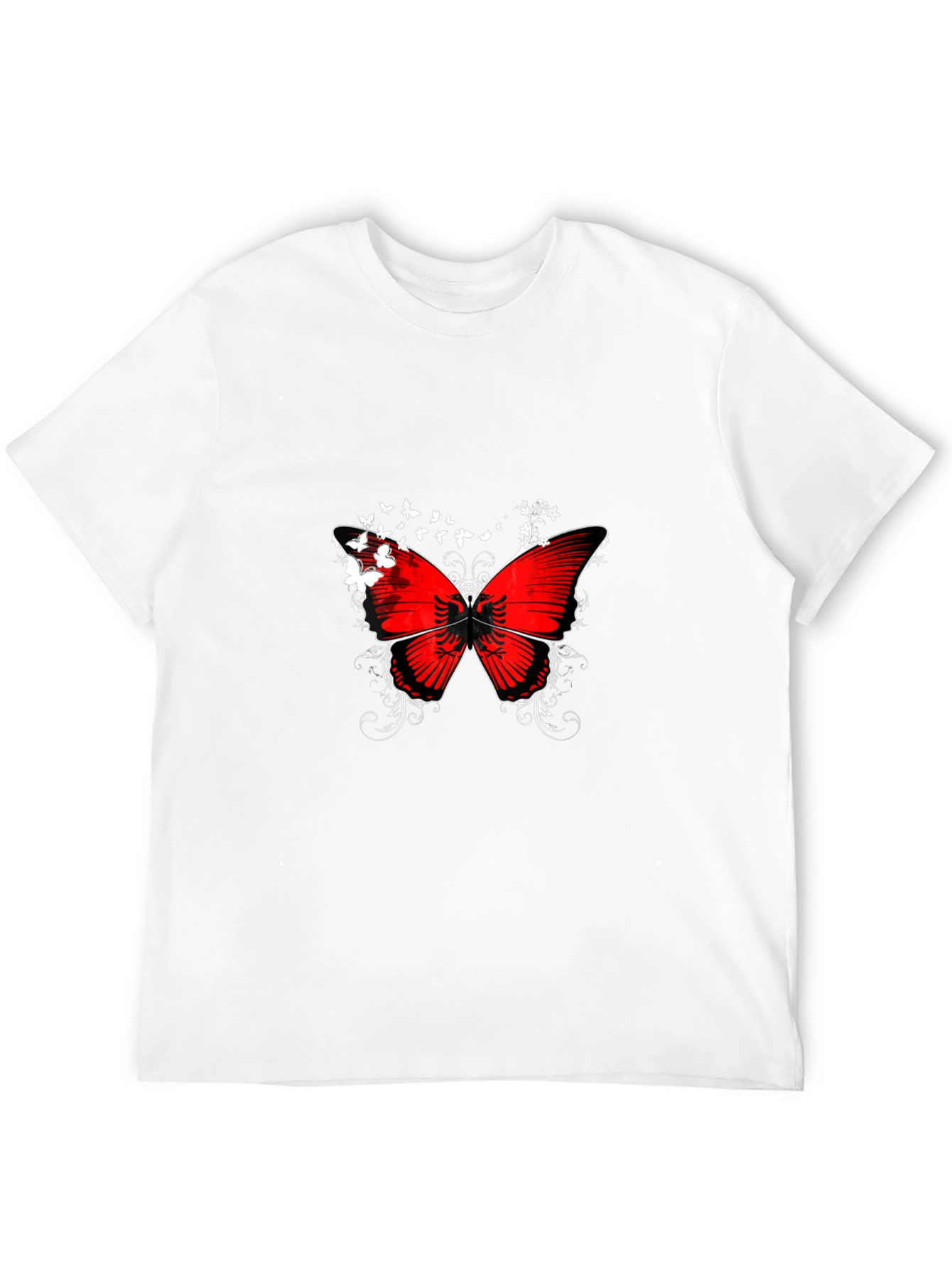 Albanian Butterfly Black T-Shirt