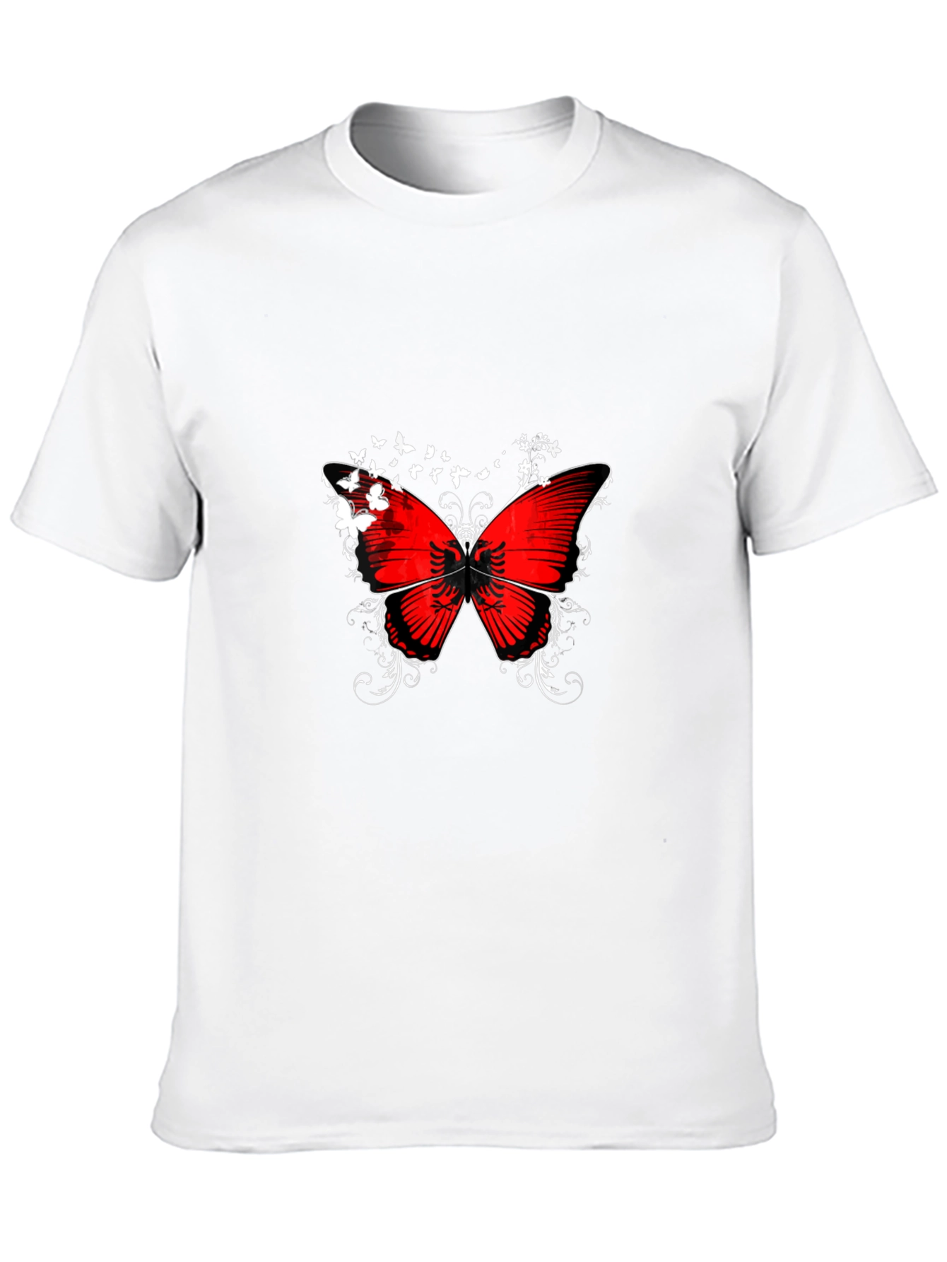 Albanian Butterfly Black T-Shirt