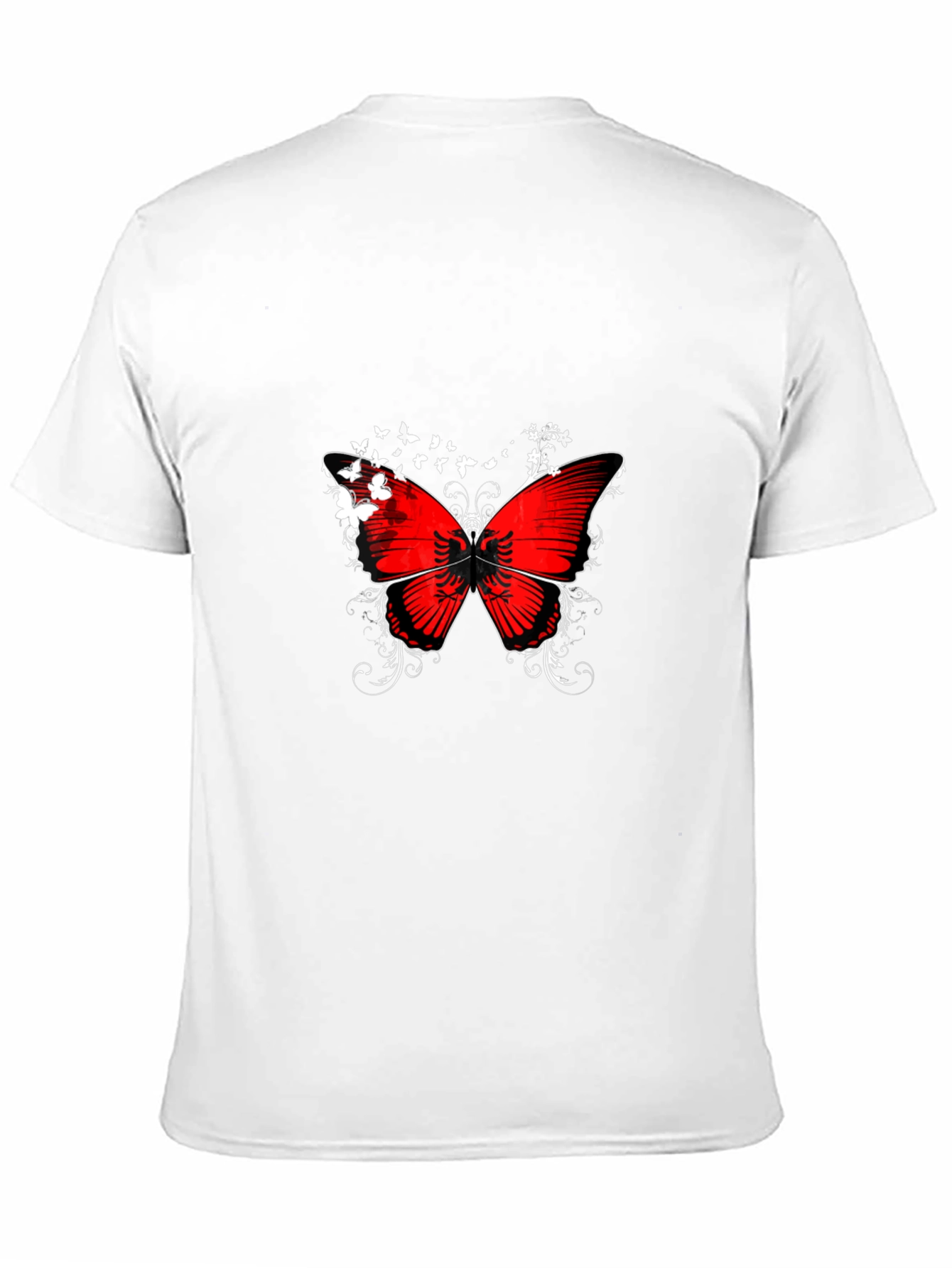 Albanian Butterfly Black T-Shirt