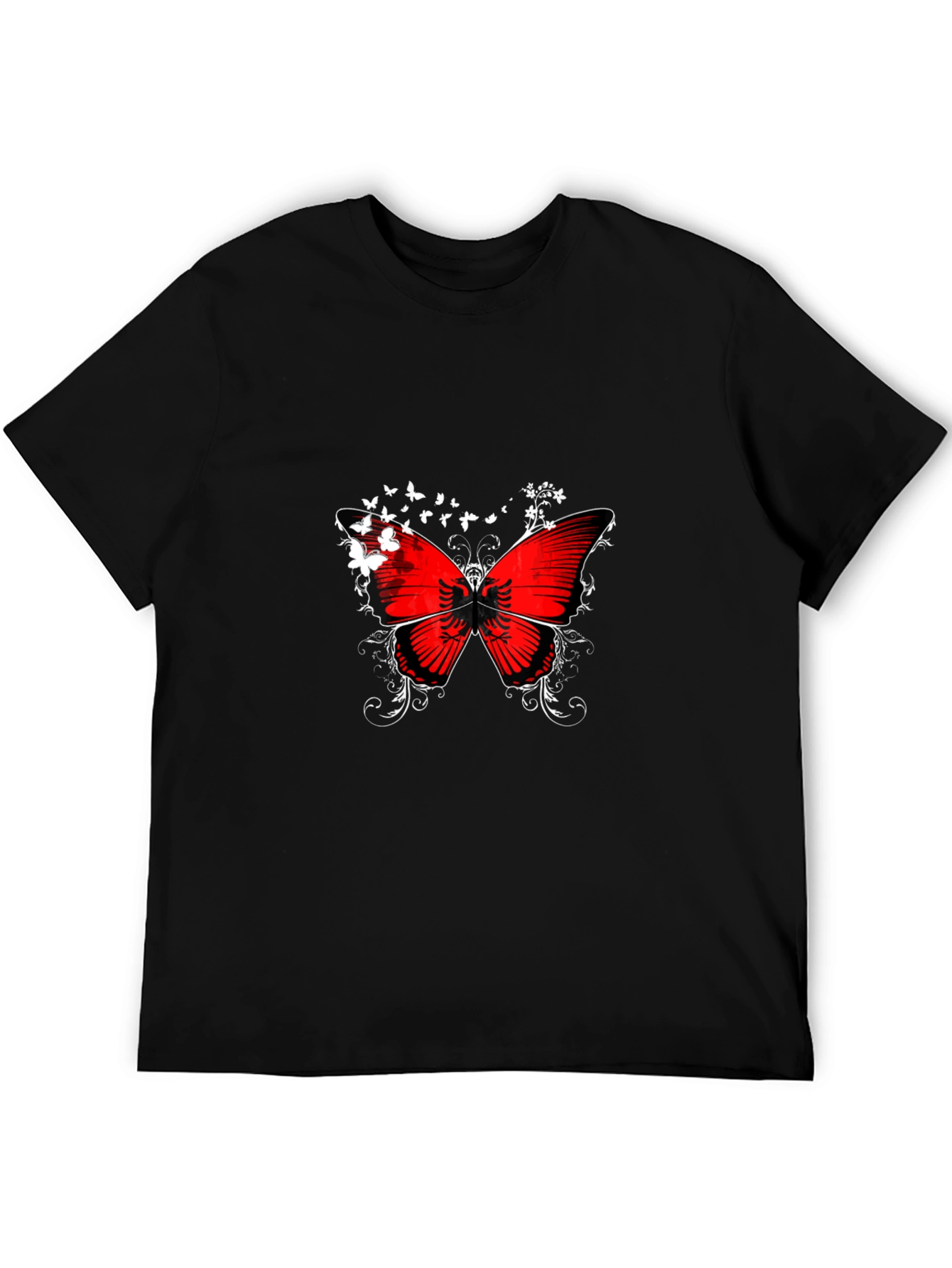 Albanian Butterfly Black T-Shirt