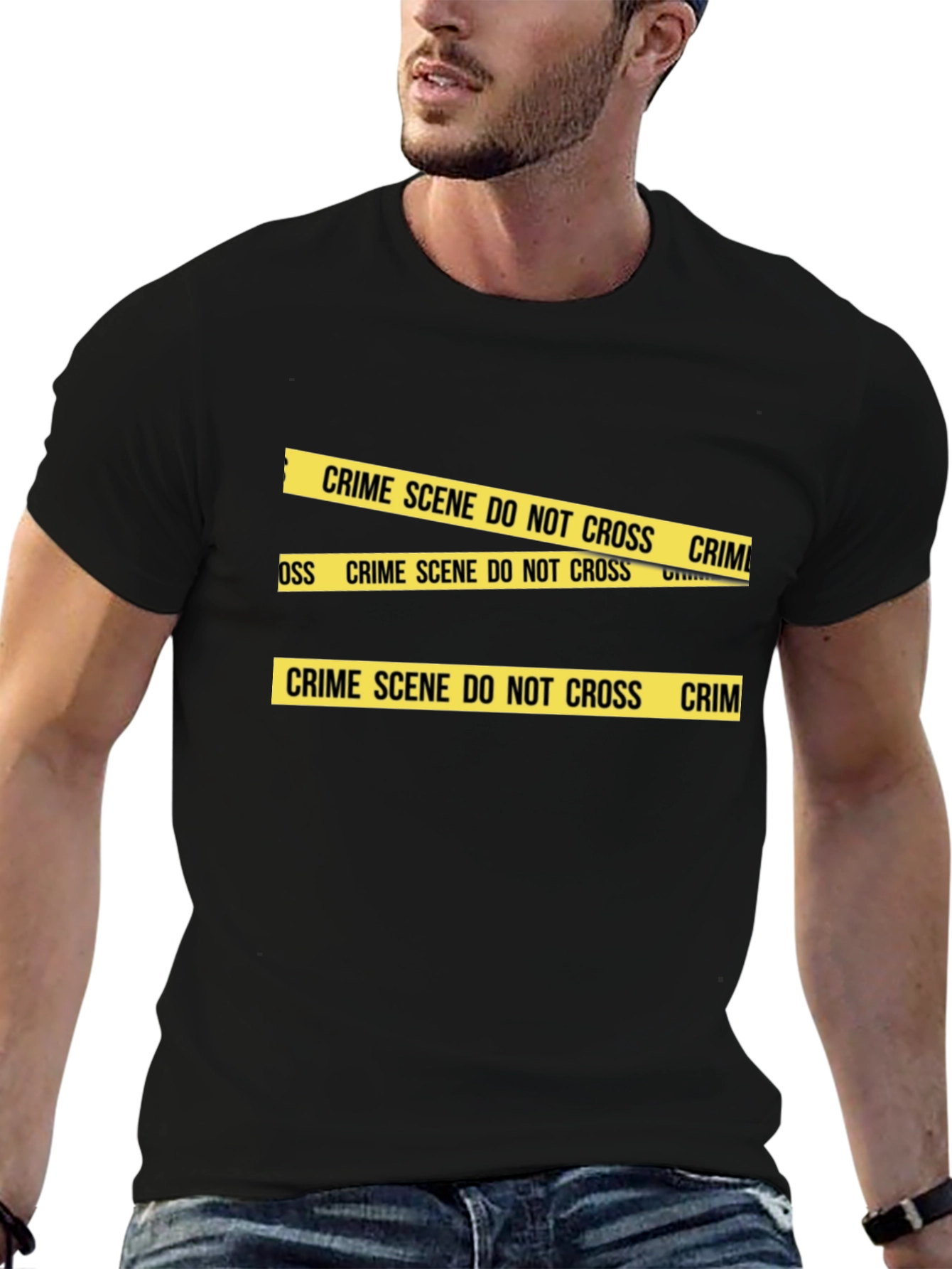 Crime Scene Tape Graphic T-Shirt