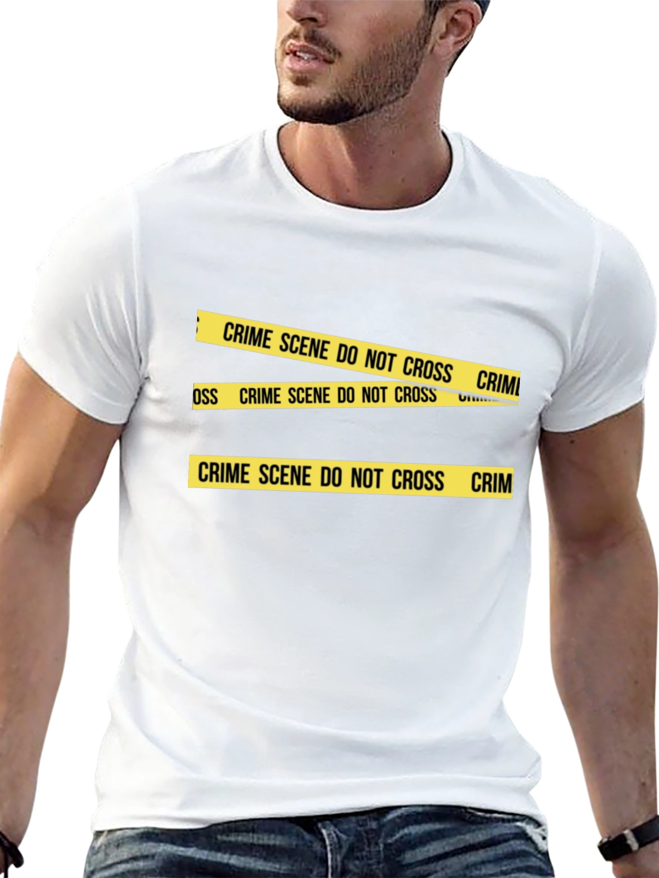 Crime Scene Tape Graphic T-Shirt