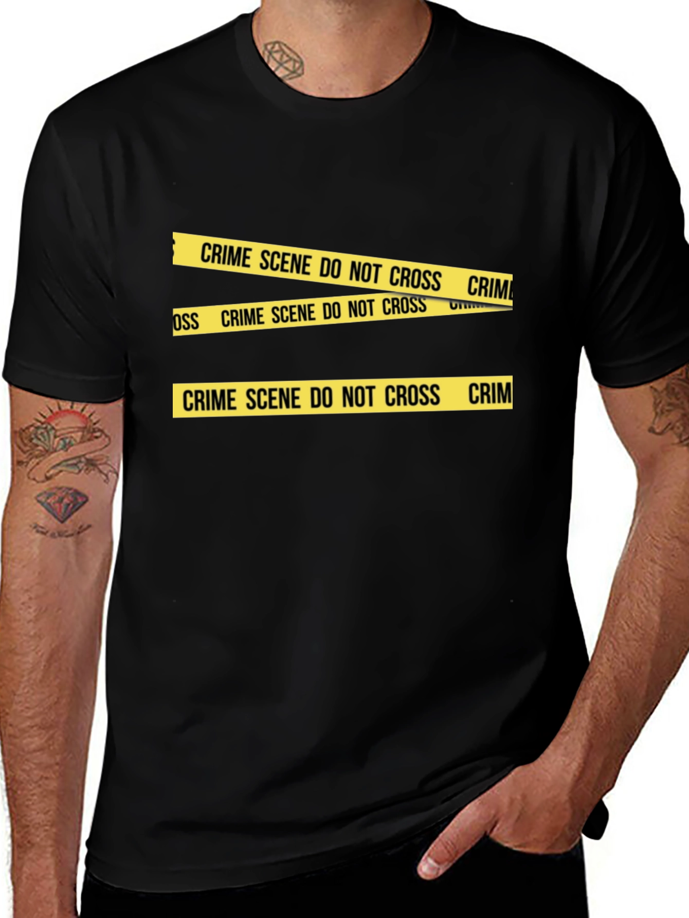 Crime Scene Tape Graphic T-Shirt