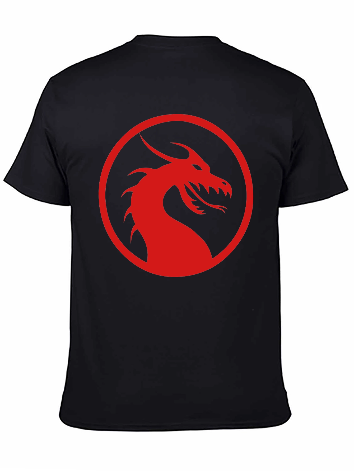 Red Dragon Logo Black T-Shirt