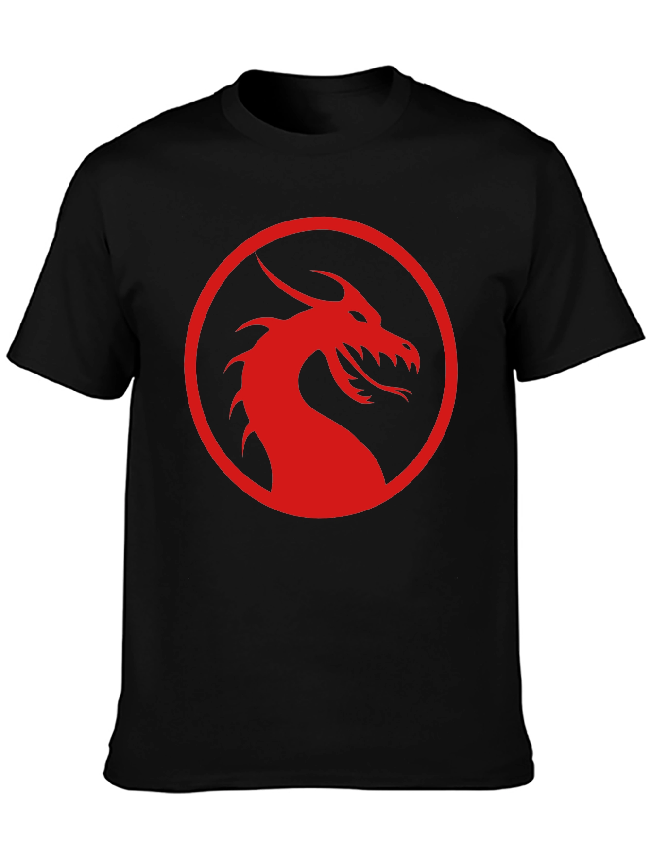 Red Dragon Logo Black T-Shirt