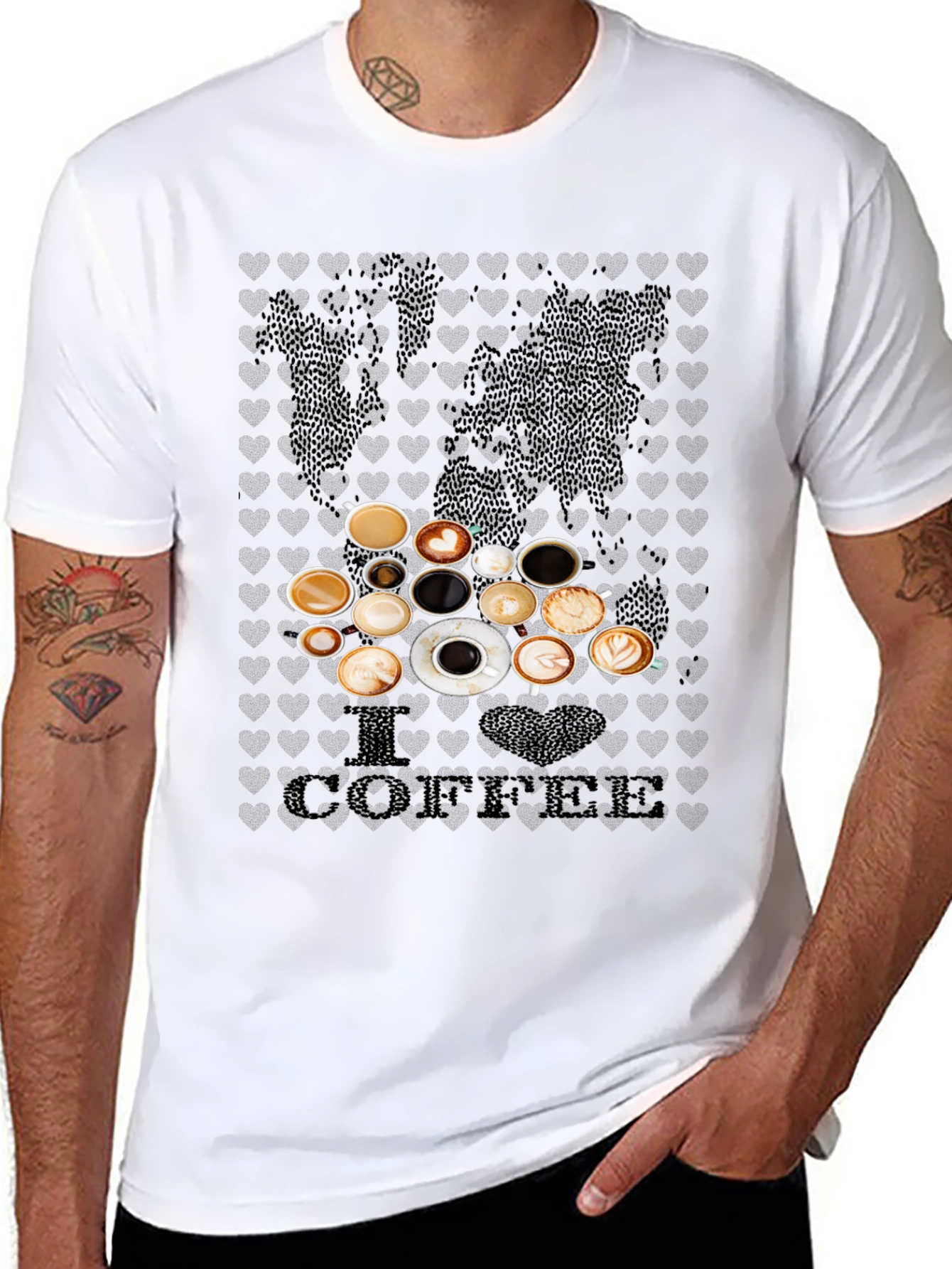 I Love Coffee Graphic Tee