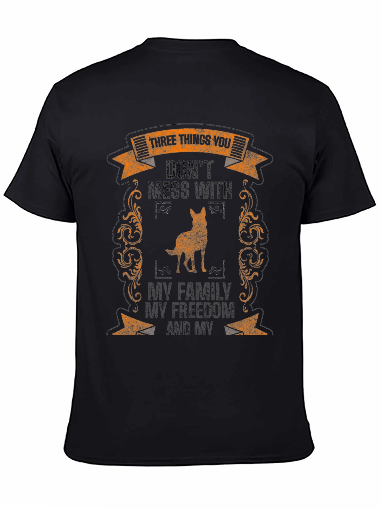 Three Things Tee: Family Freedom & Dog