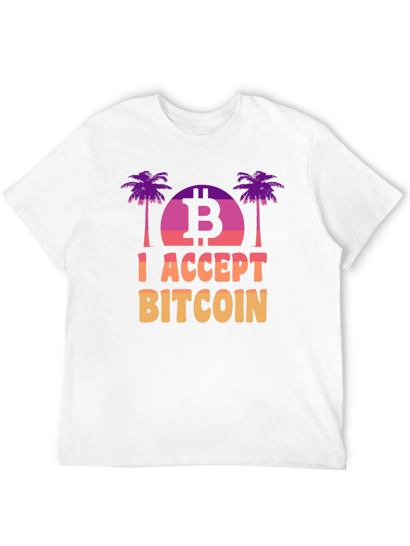 I Accept Bitcoin T-Shirt Crypto Graphic Tee