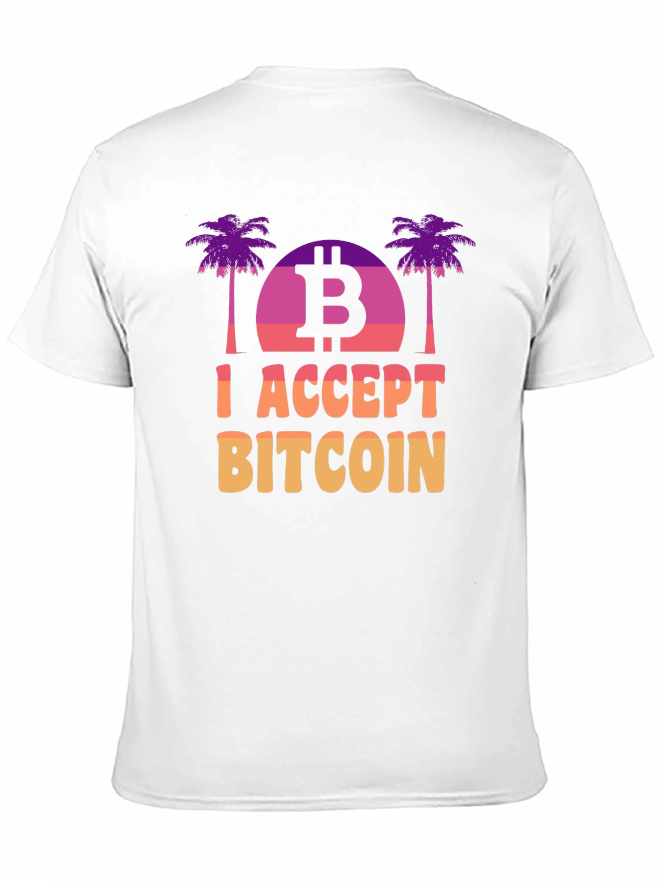 I Accept Bitcoin T-Shirt Crypto Graphic Tee