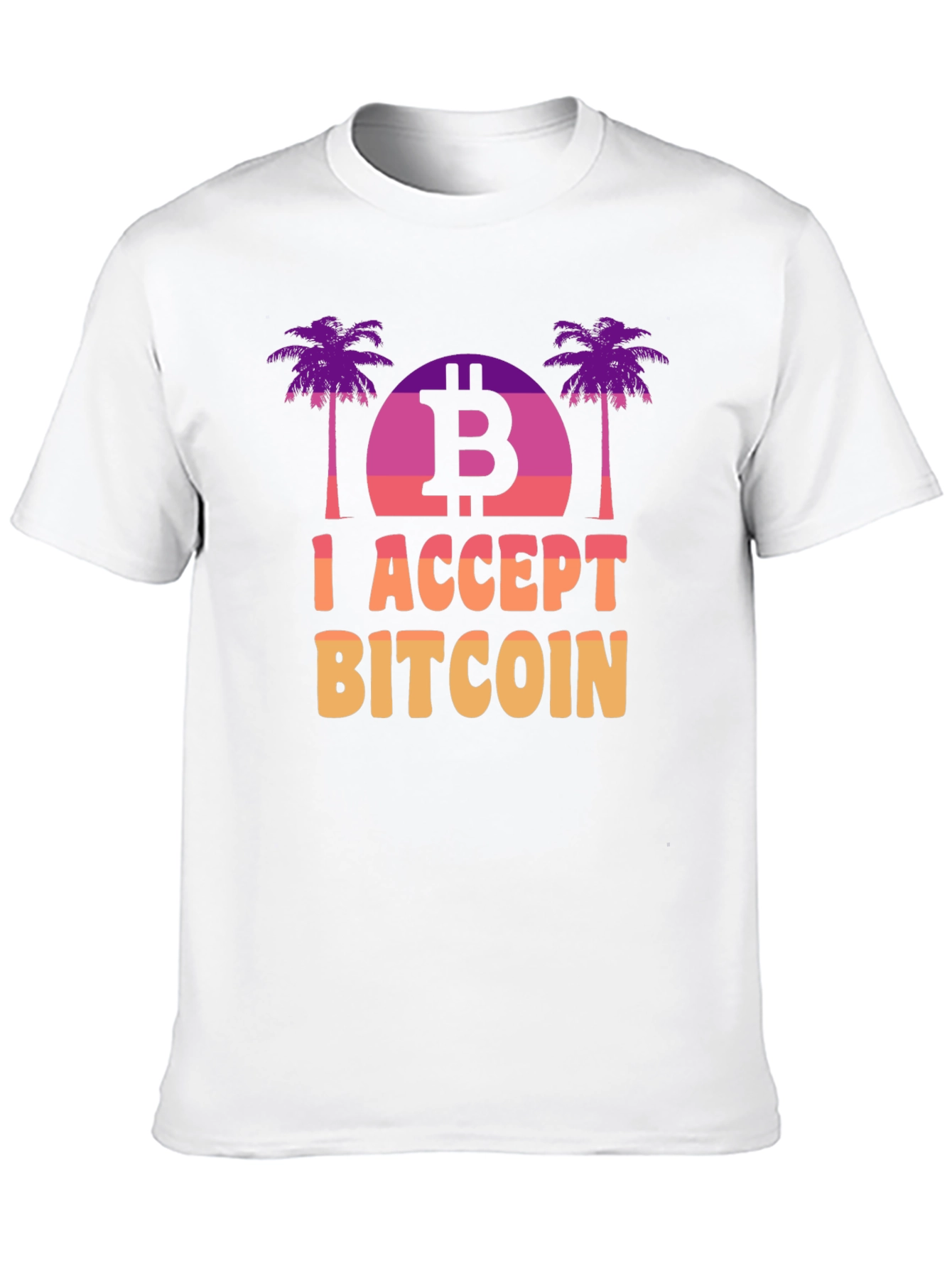 I Accept Bitcoin T-Shirt Crypto Graphic Tee