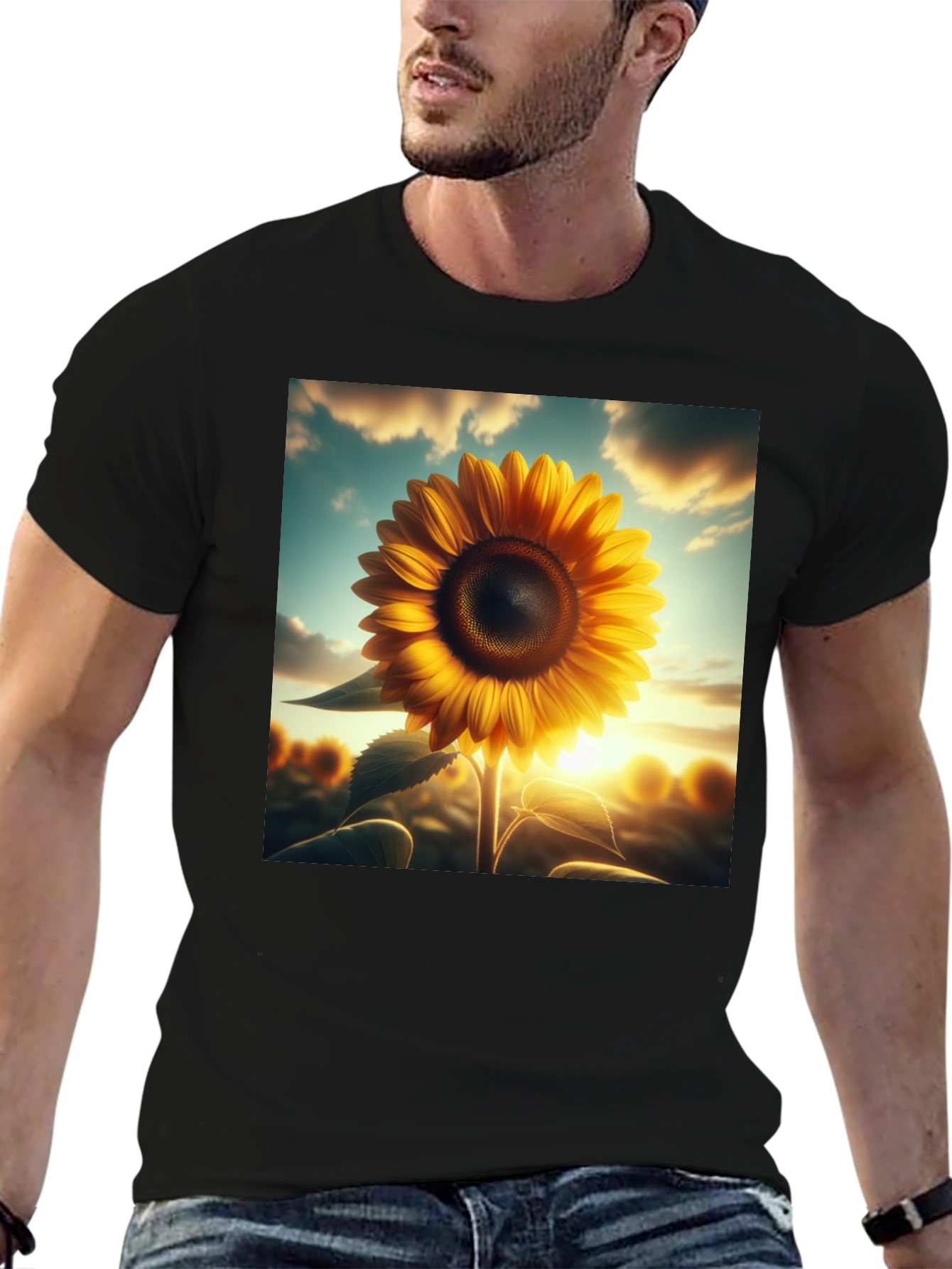 Sunflower Graphic Tee - Nature Inspired Style