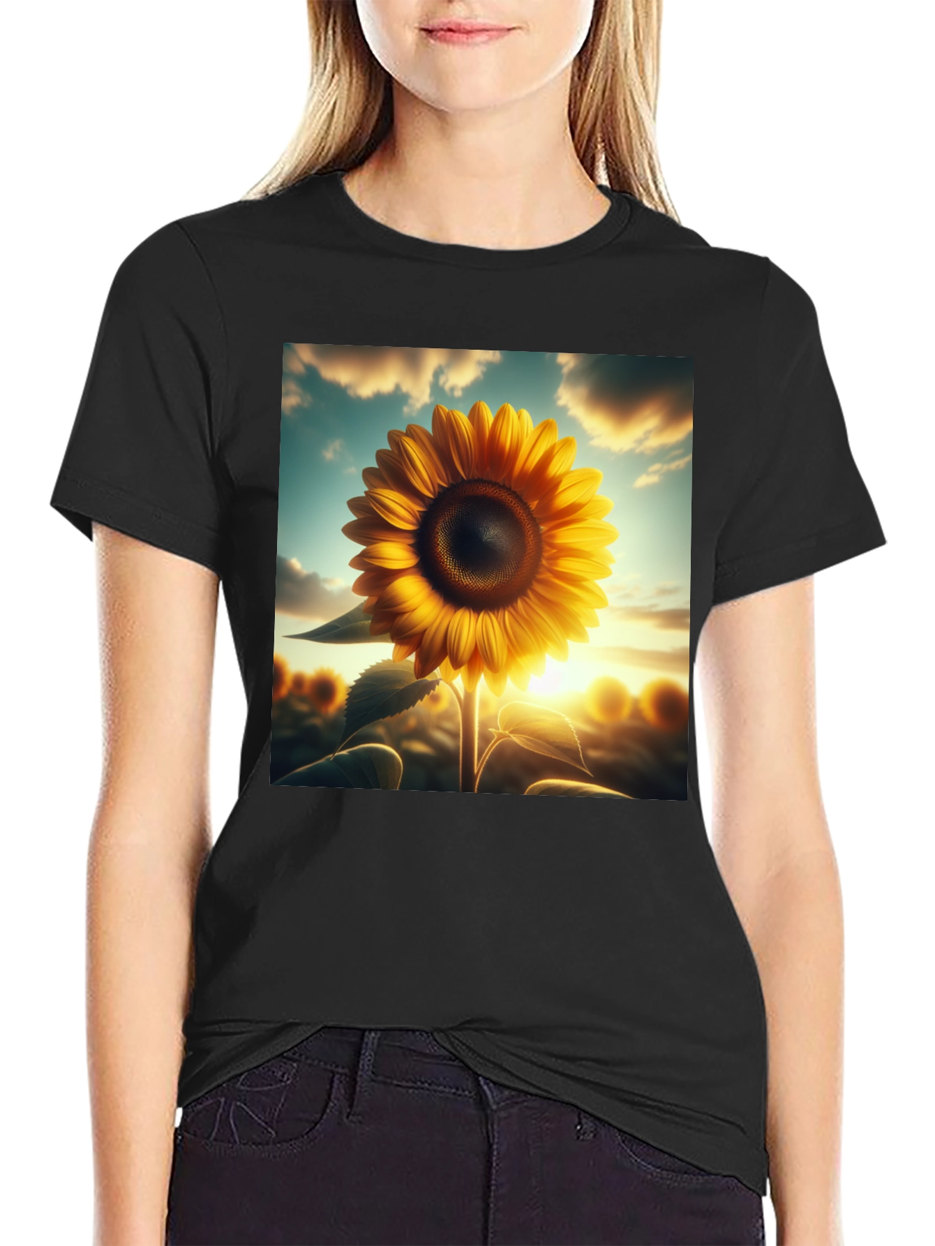 Sunflower Graphic Tee - Nature Inspired Style