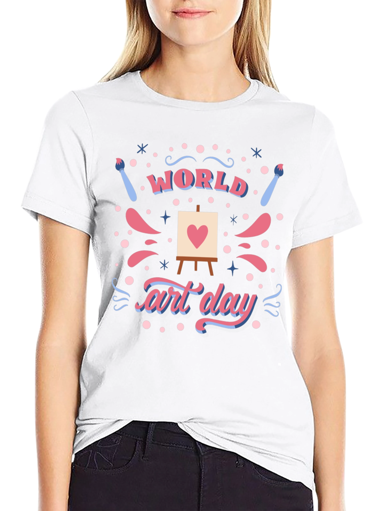 World Art Day T-Shirt - Artistic Design