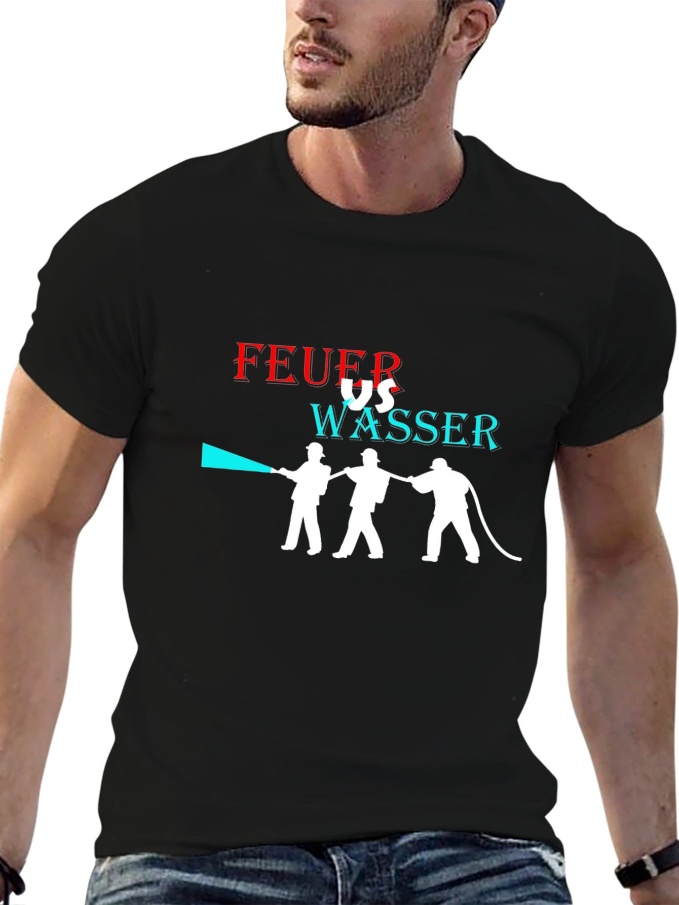 Feuer vs Wasser Graphic T-Shirt