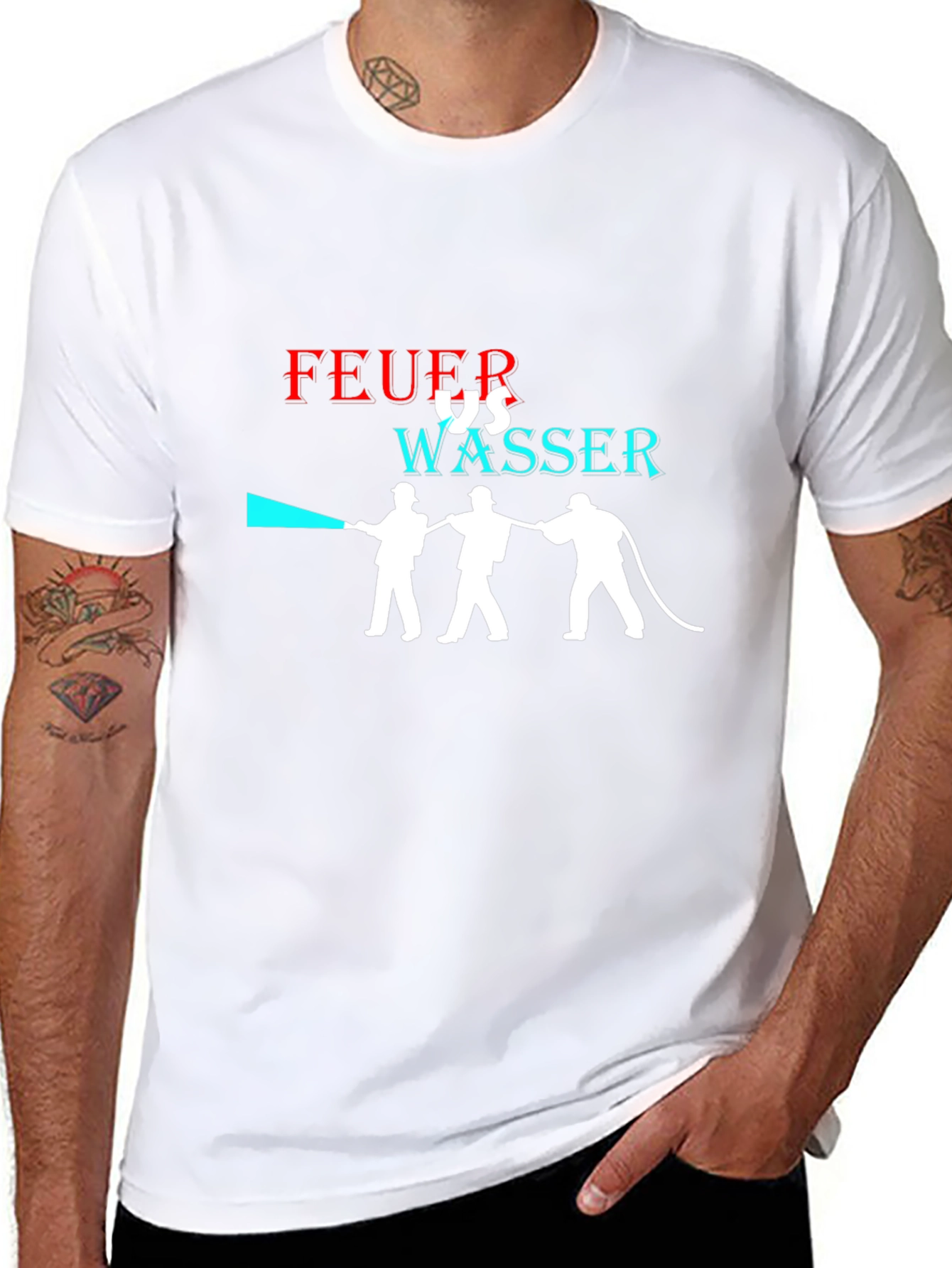 Feuer vs Wasser Graphic T-Shirt