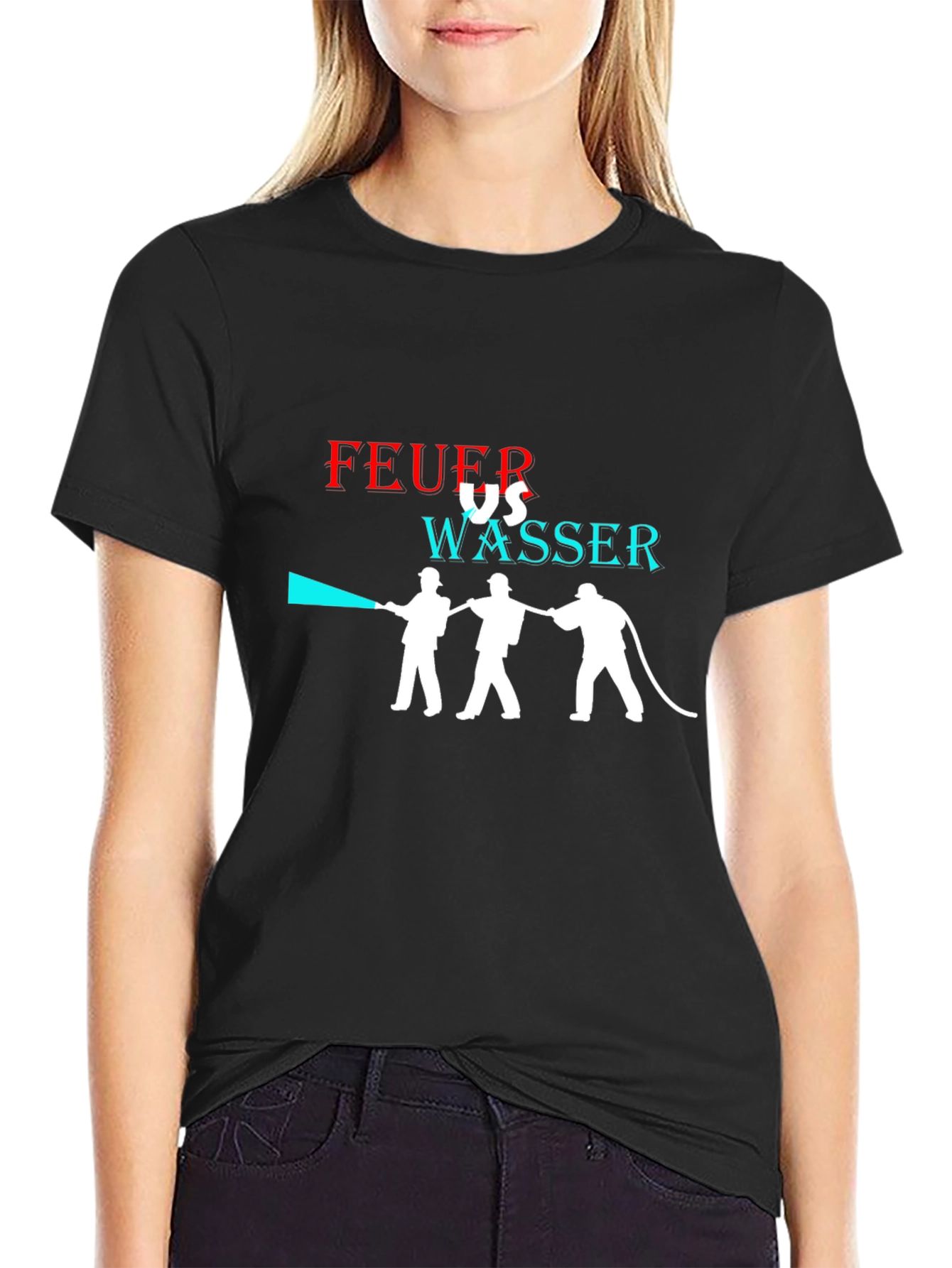 Feuer vs Wasser Graphic T-Shirt