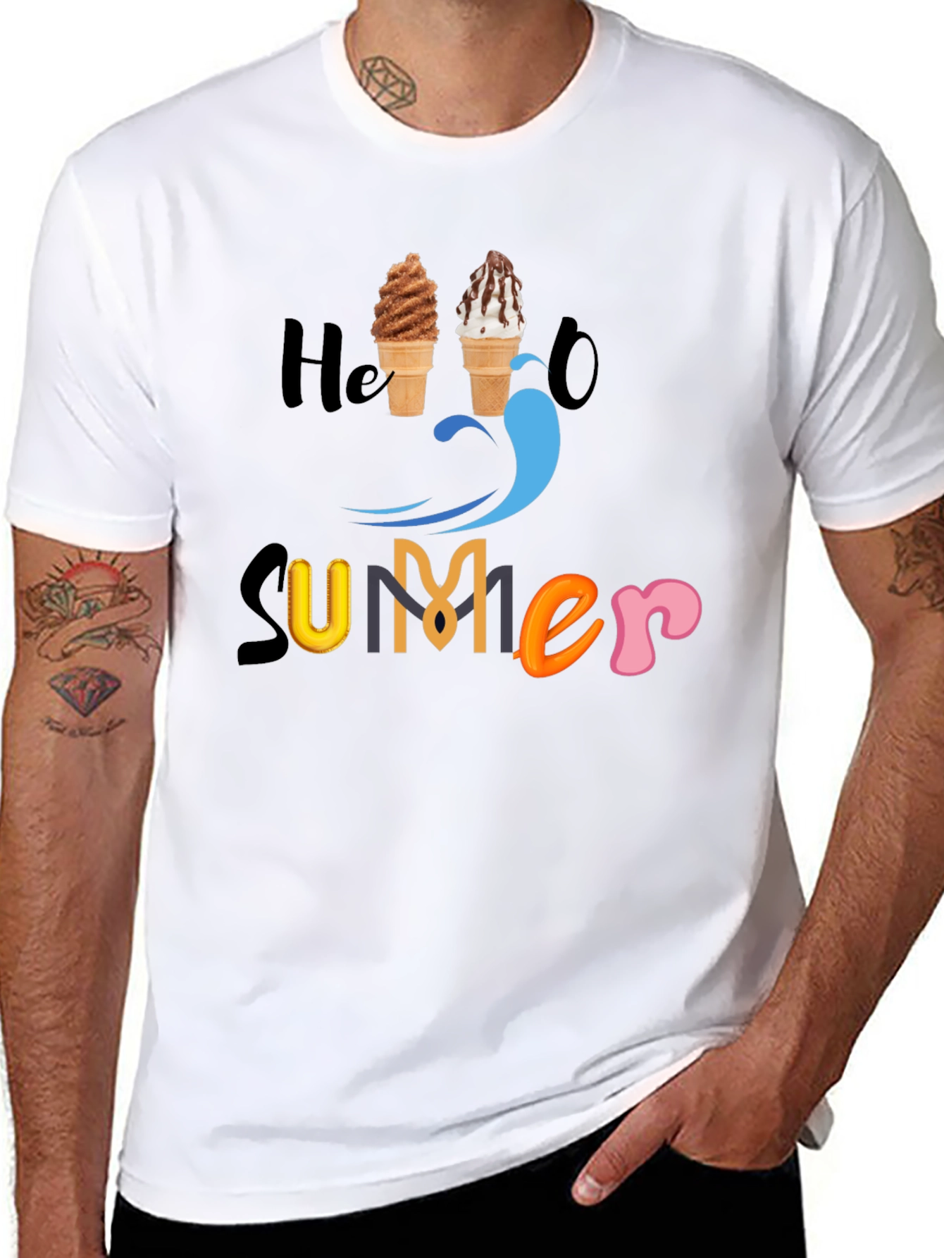 Summer Ice Cream Graphic Tee - Unisex