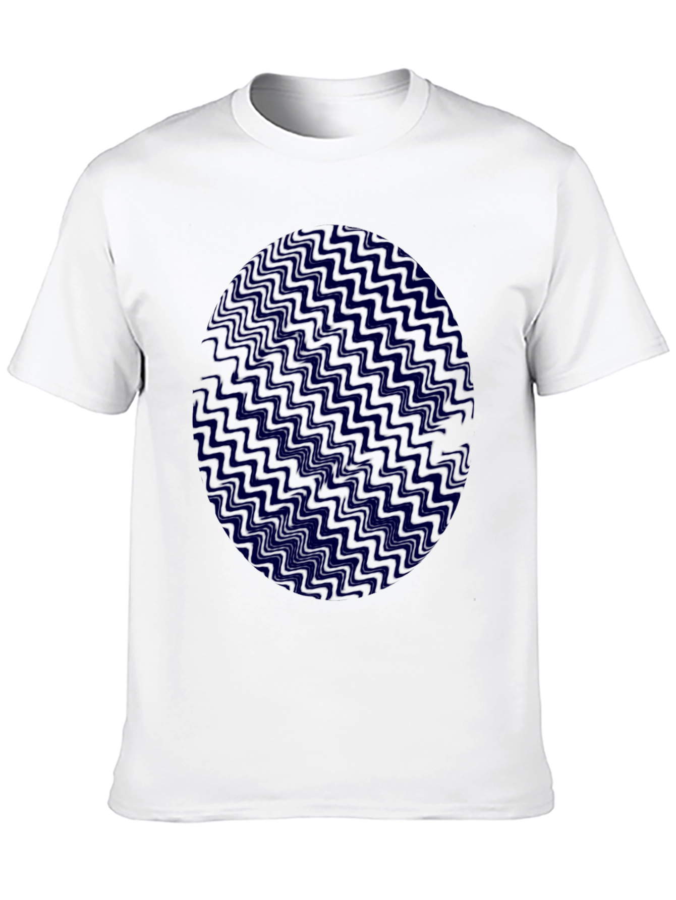 Wavy Patterned Egg Design T-Shirt