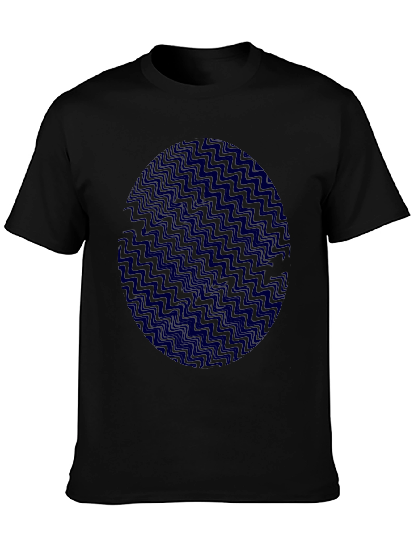 Wavy Patterned Egg Design T-Shirt