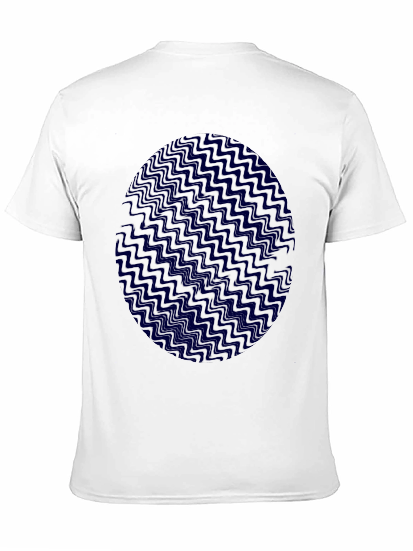 Wavy Patterned Egg Design T-Shirt