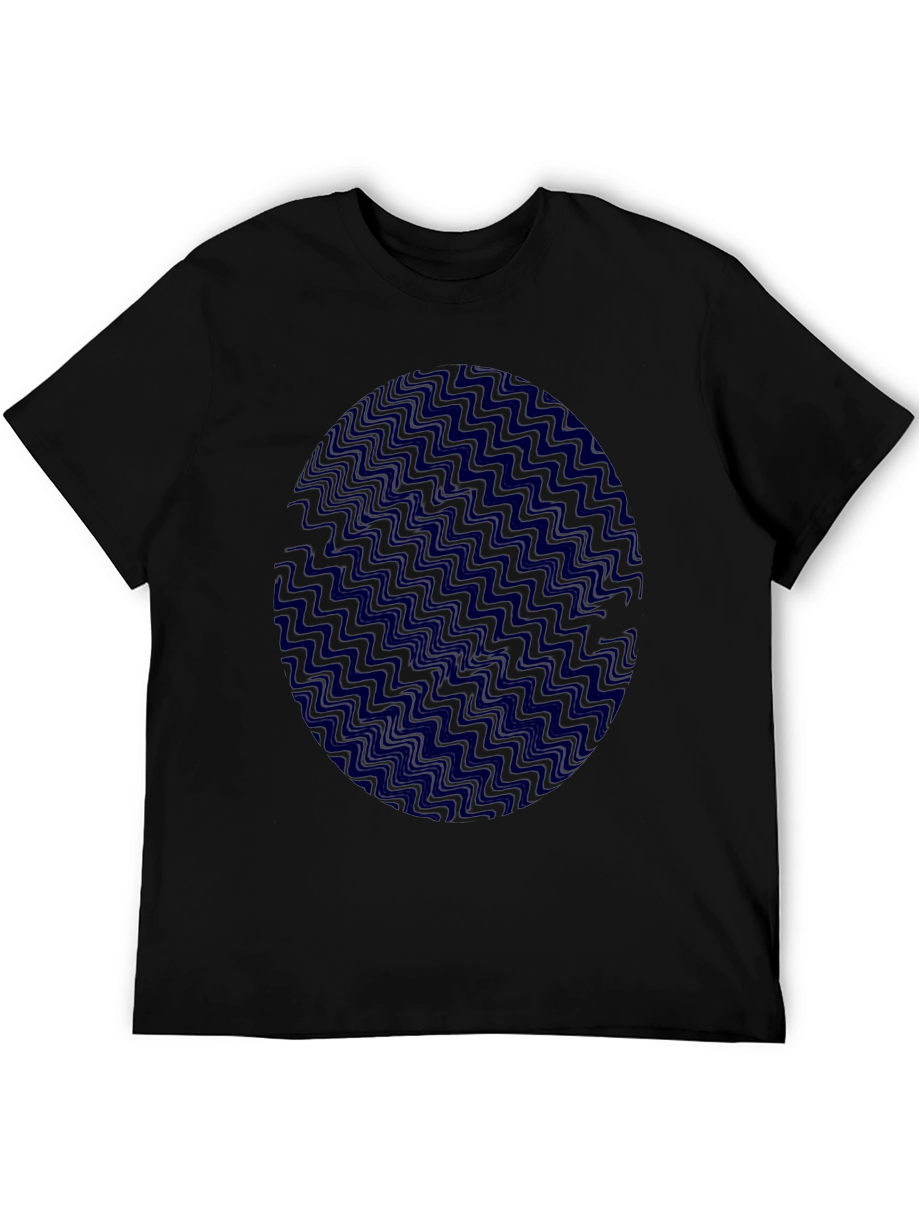 Wavy Patterned Egg Design T-Shirt