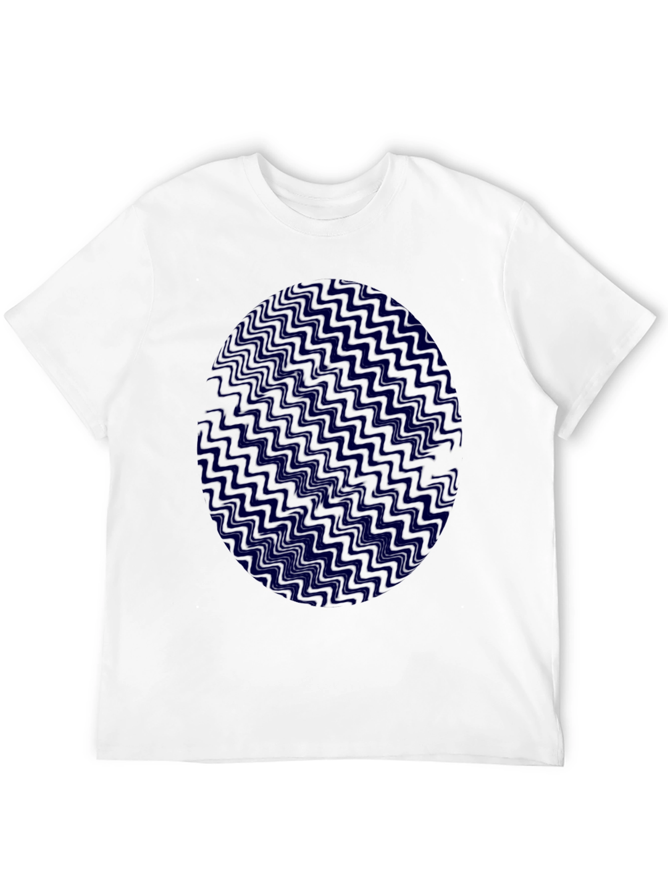 Wavy Patterned Egg Design T-Shirt
