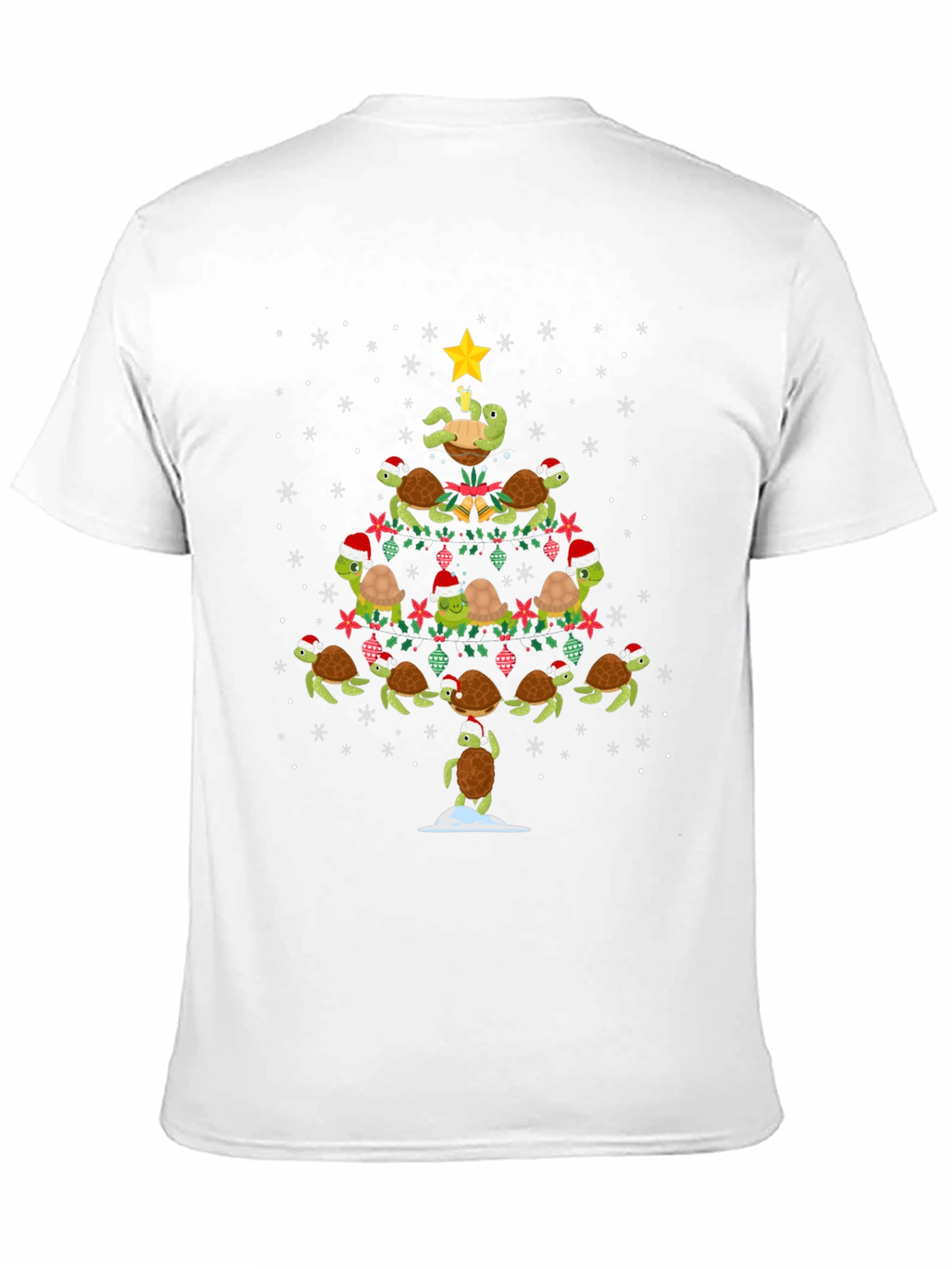 Festive Turtle Christmas Tree T-Shirt