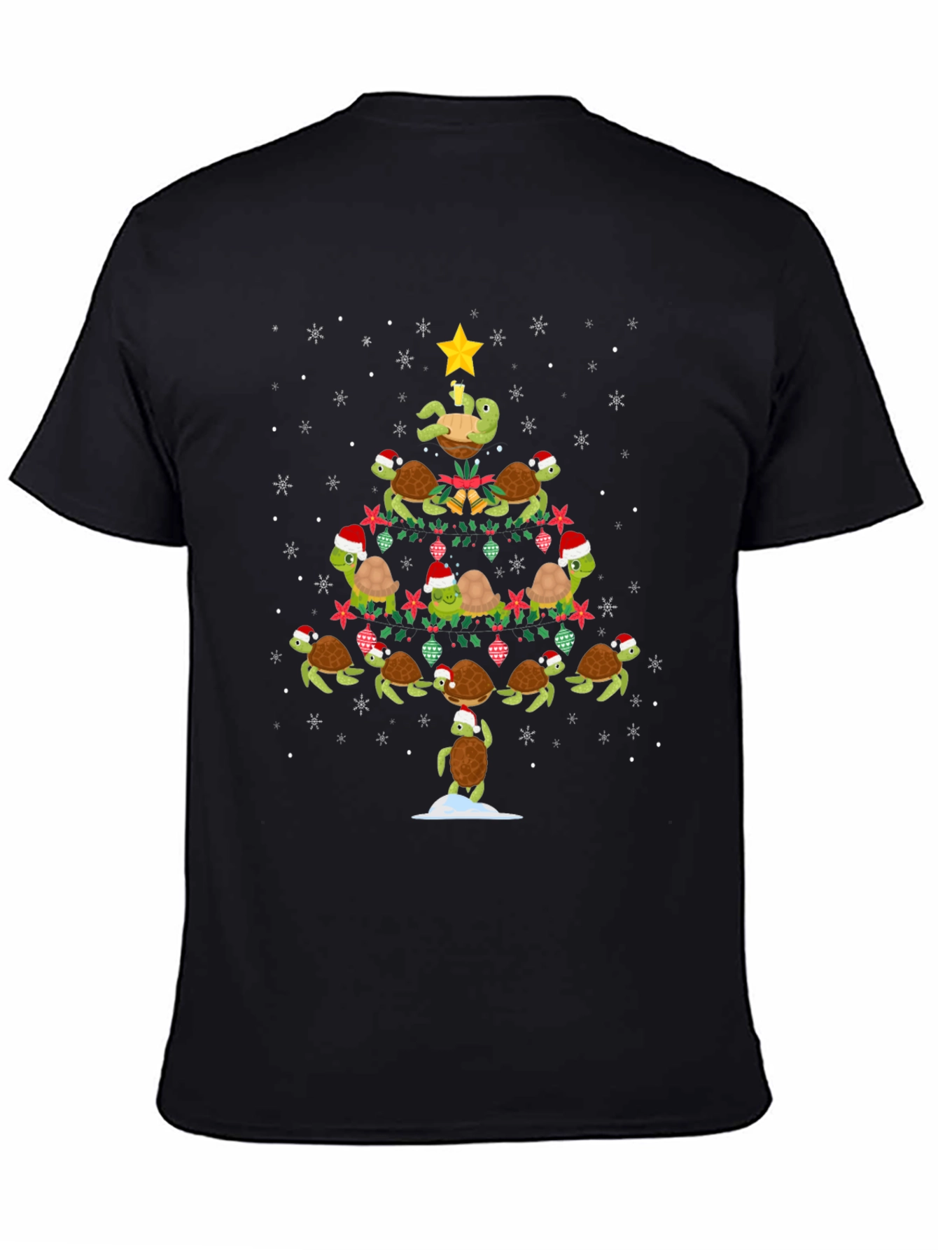 Festive Turtle Christmas Tree T-Shirt