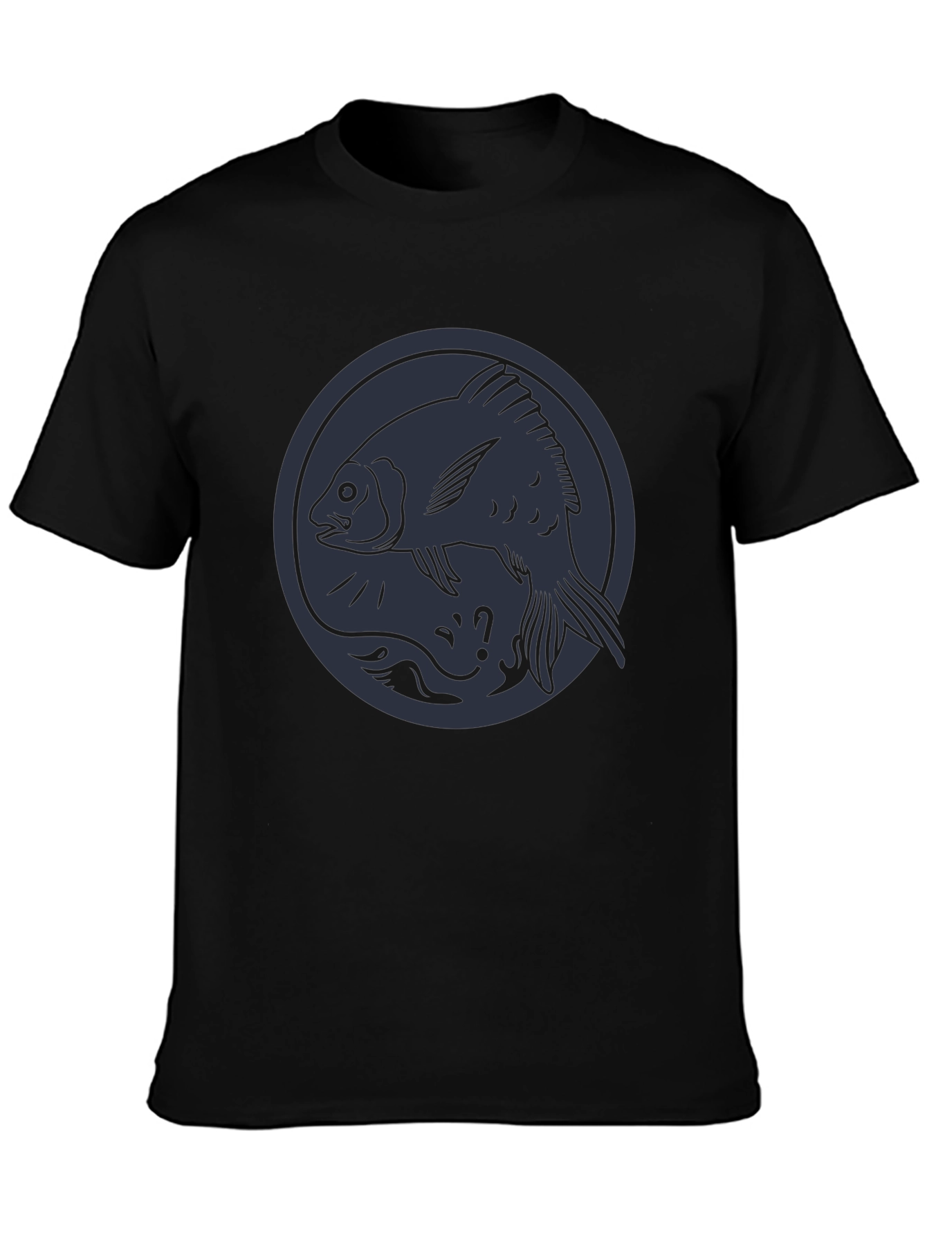 Fish Circle Graphic Tee - Cool Casual Wear