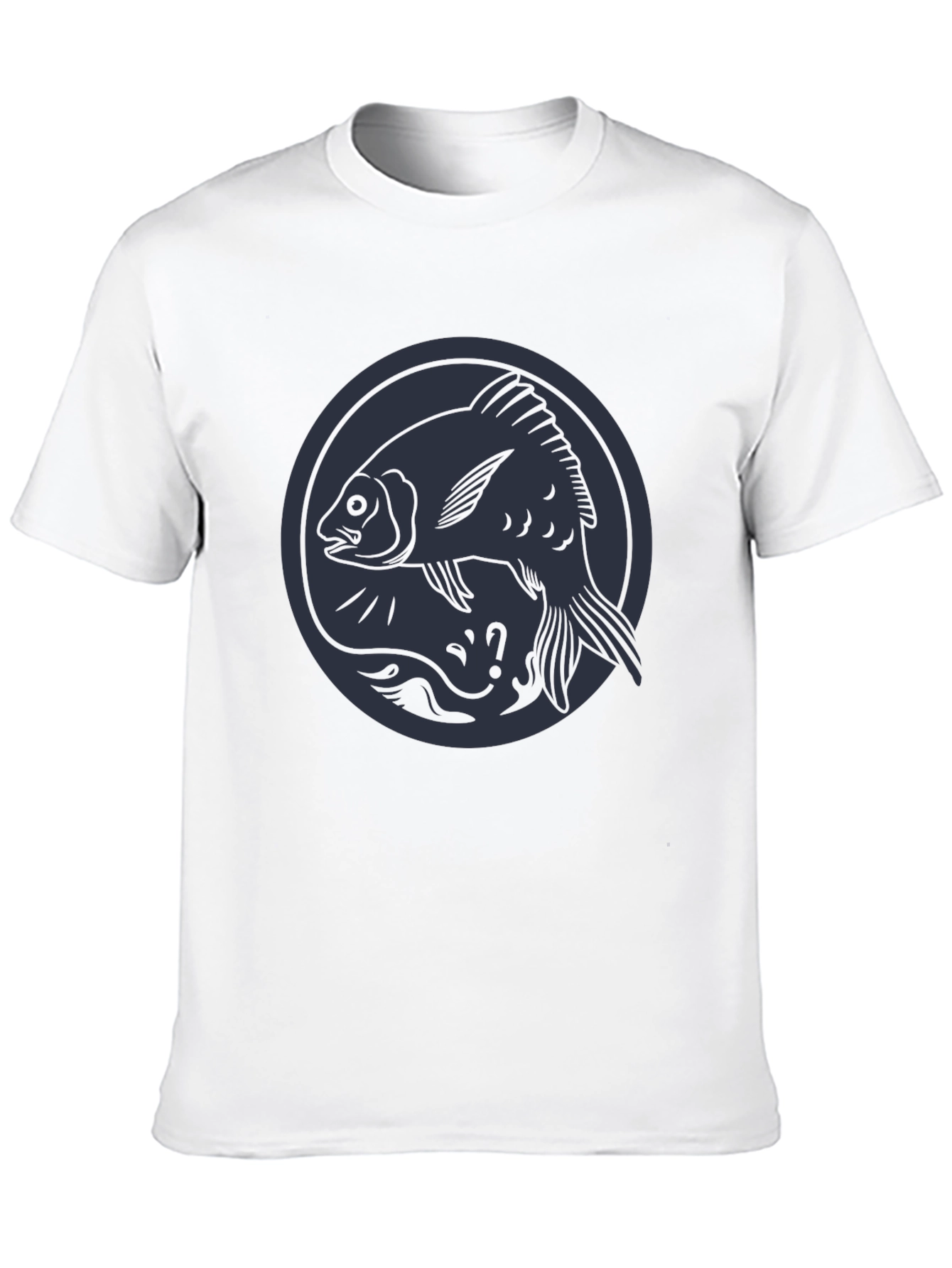 Fish Circle Graphic Tee - Cool Casual Wear