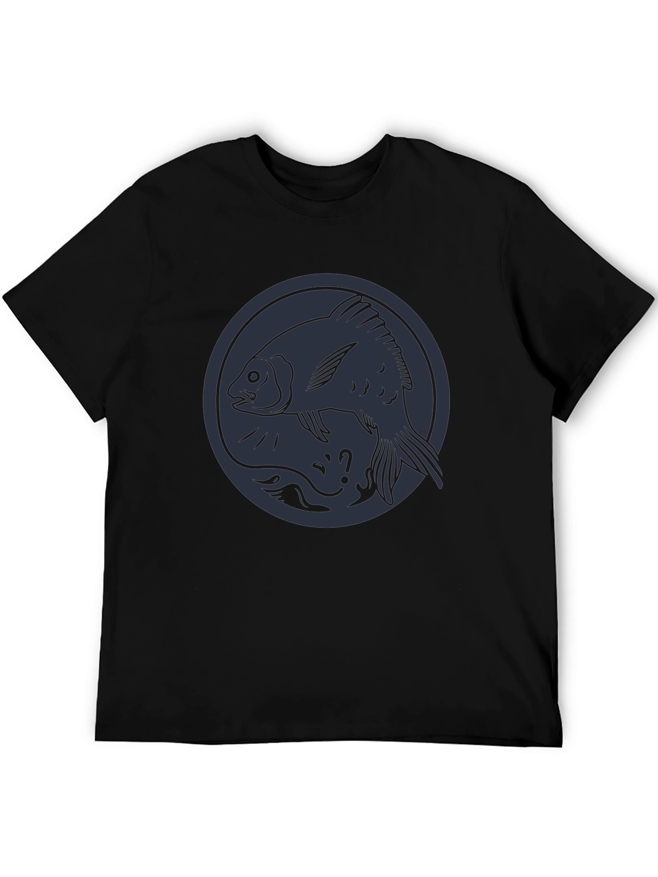 Fish Circle Graphic Tee - Cool Casual Wear