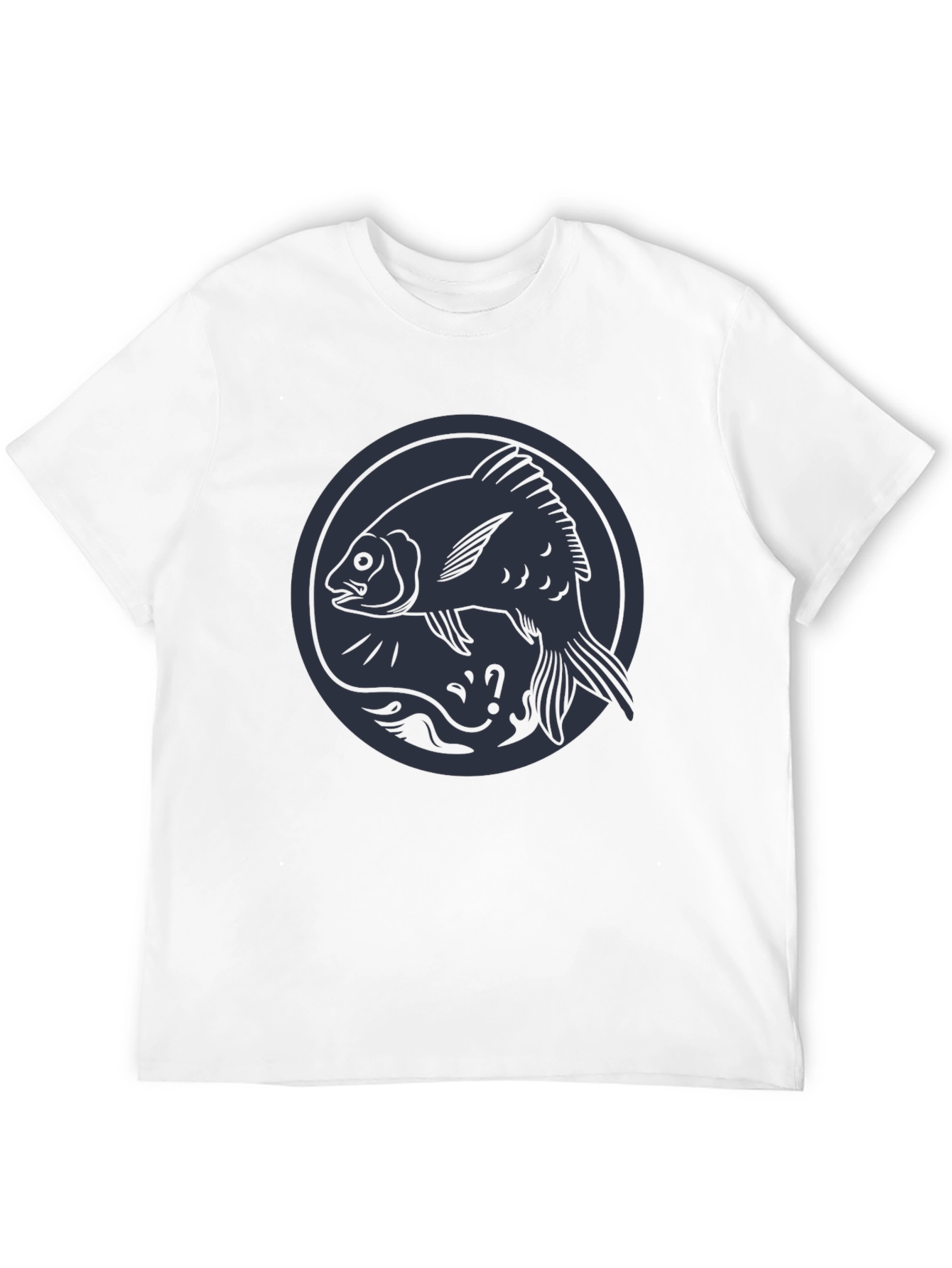 Fish Circle Graphic Tee - Cool Casual Wear