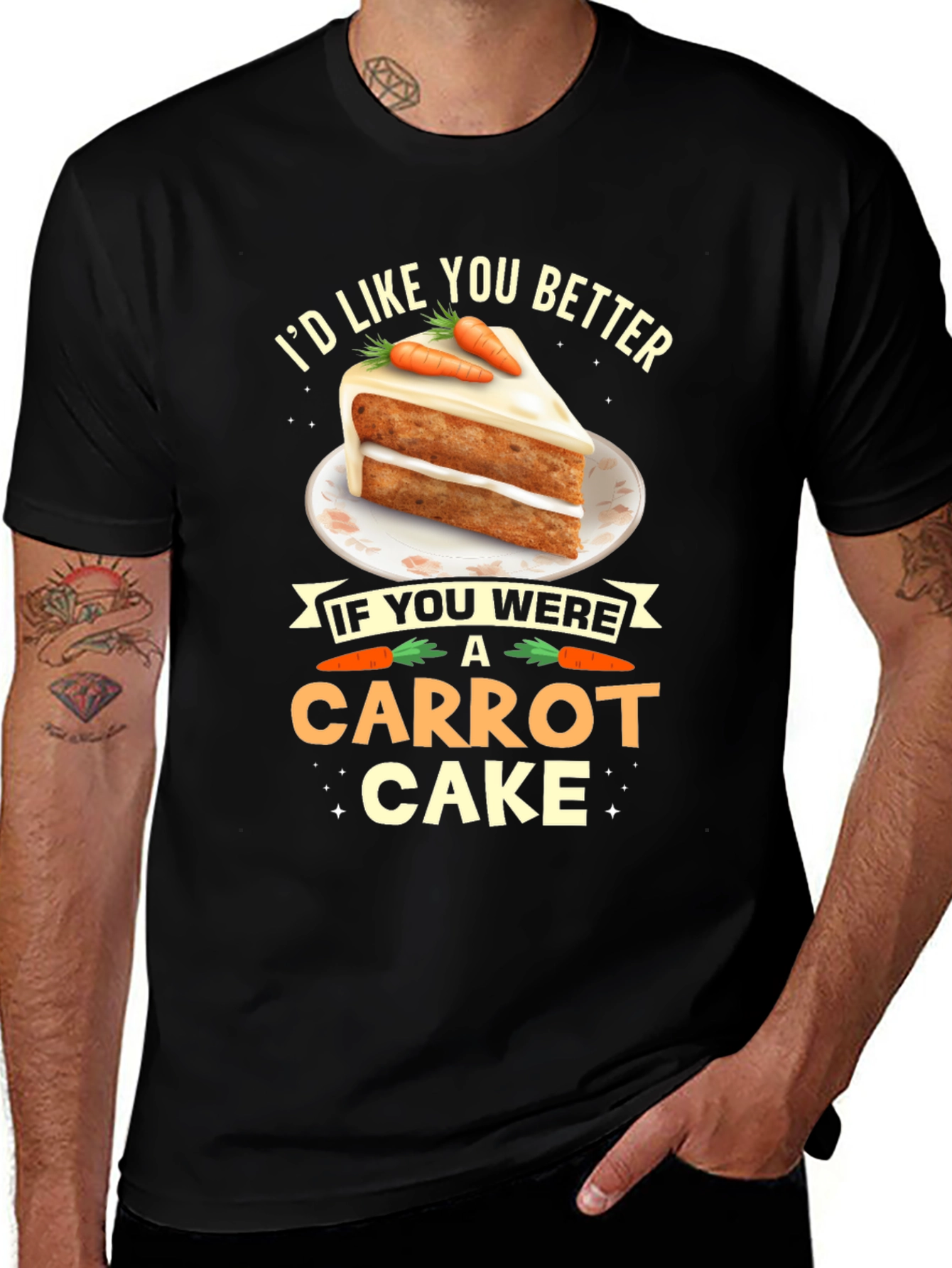 Carrot Cake Lover T-Shirt - Funny Foodie Tee