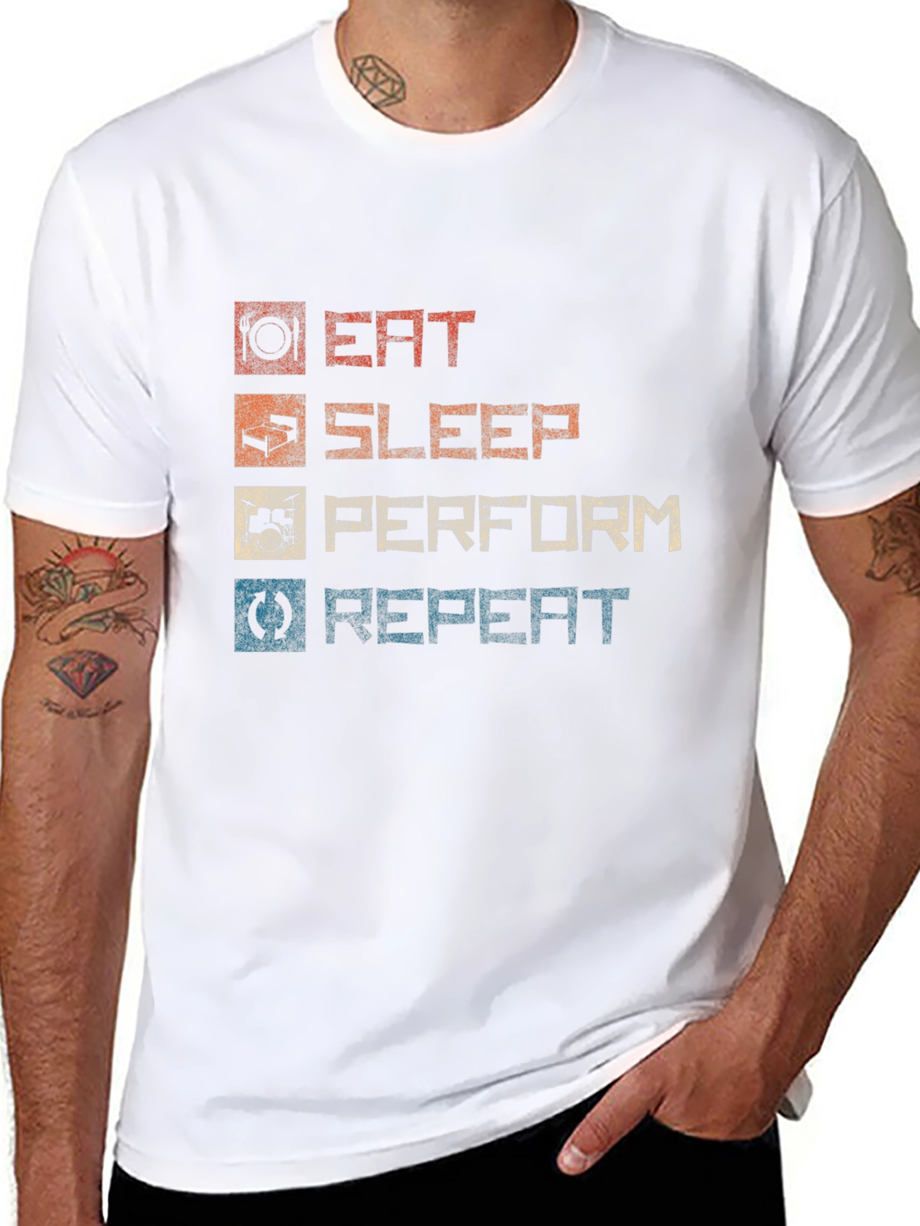 Eat Sleep Perform Repeat Graphic T-Shirt