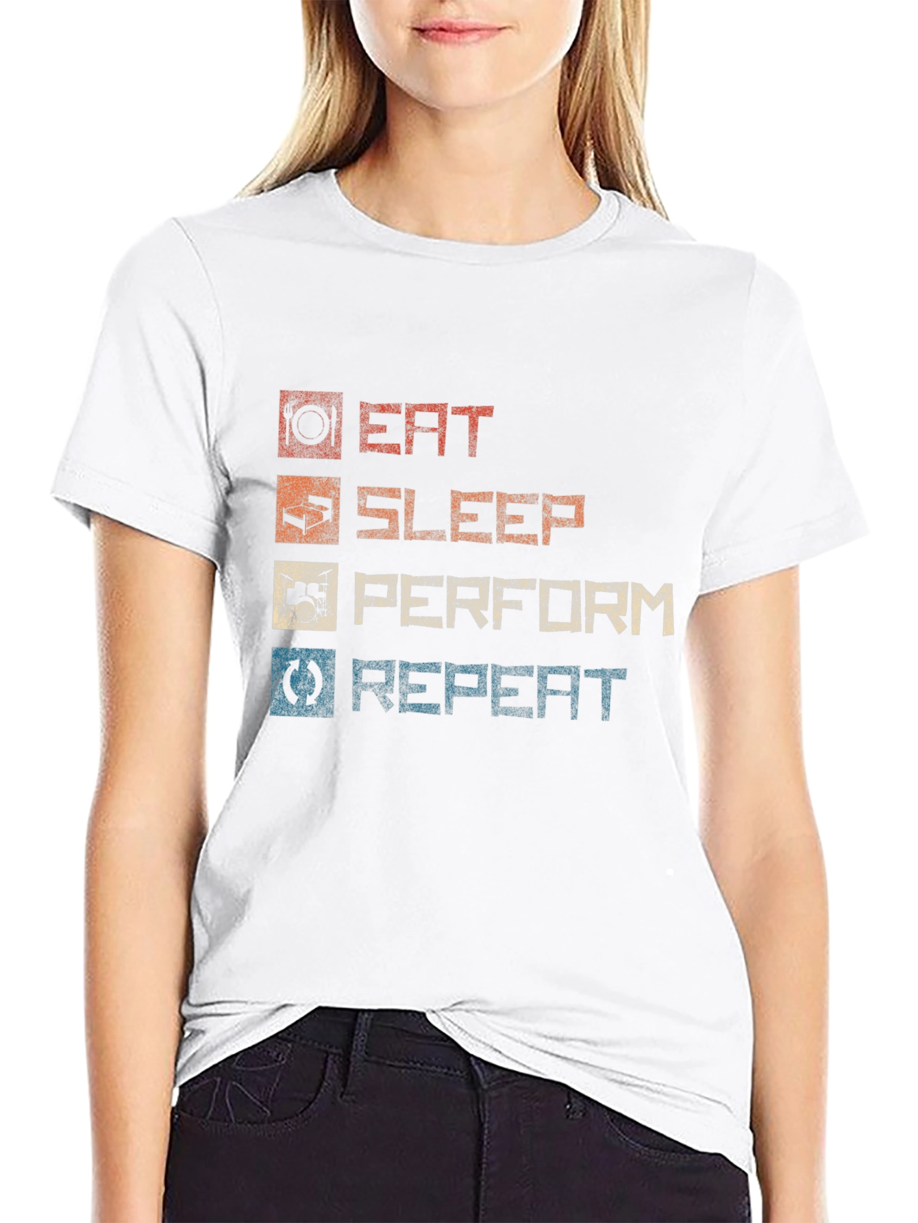 Eat Sleep Perform Repeat Graphic T-Shirt