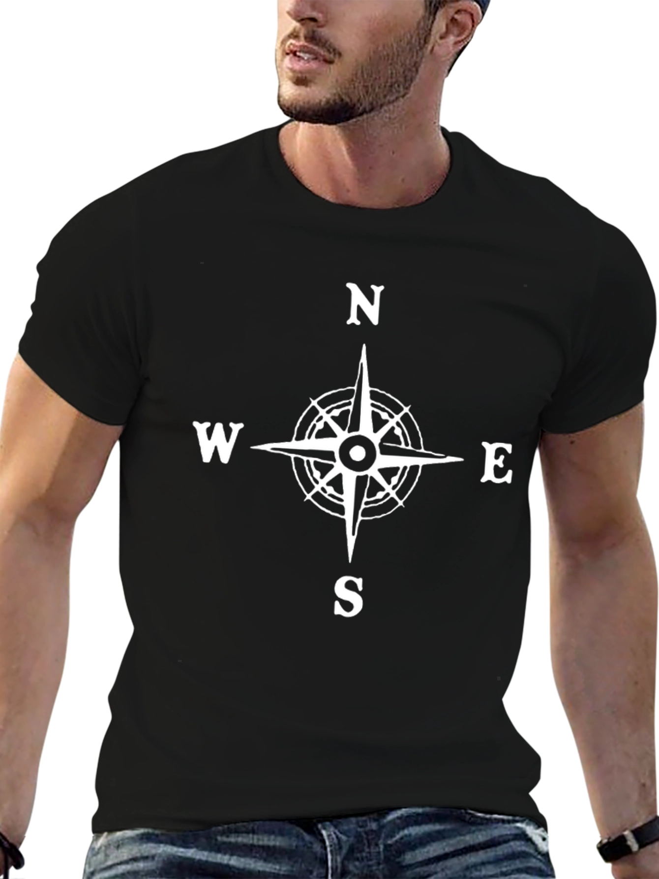 Compass Rose Graphic T-Shirt