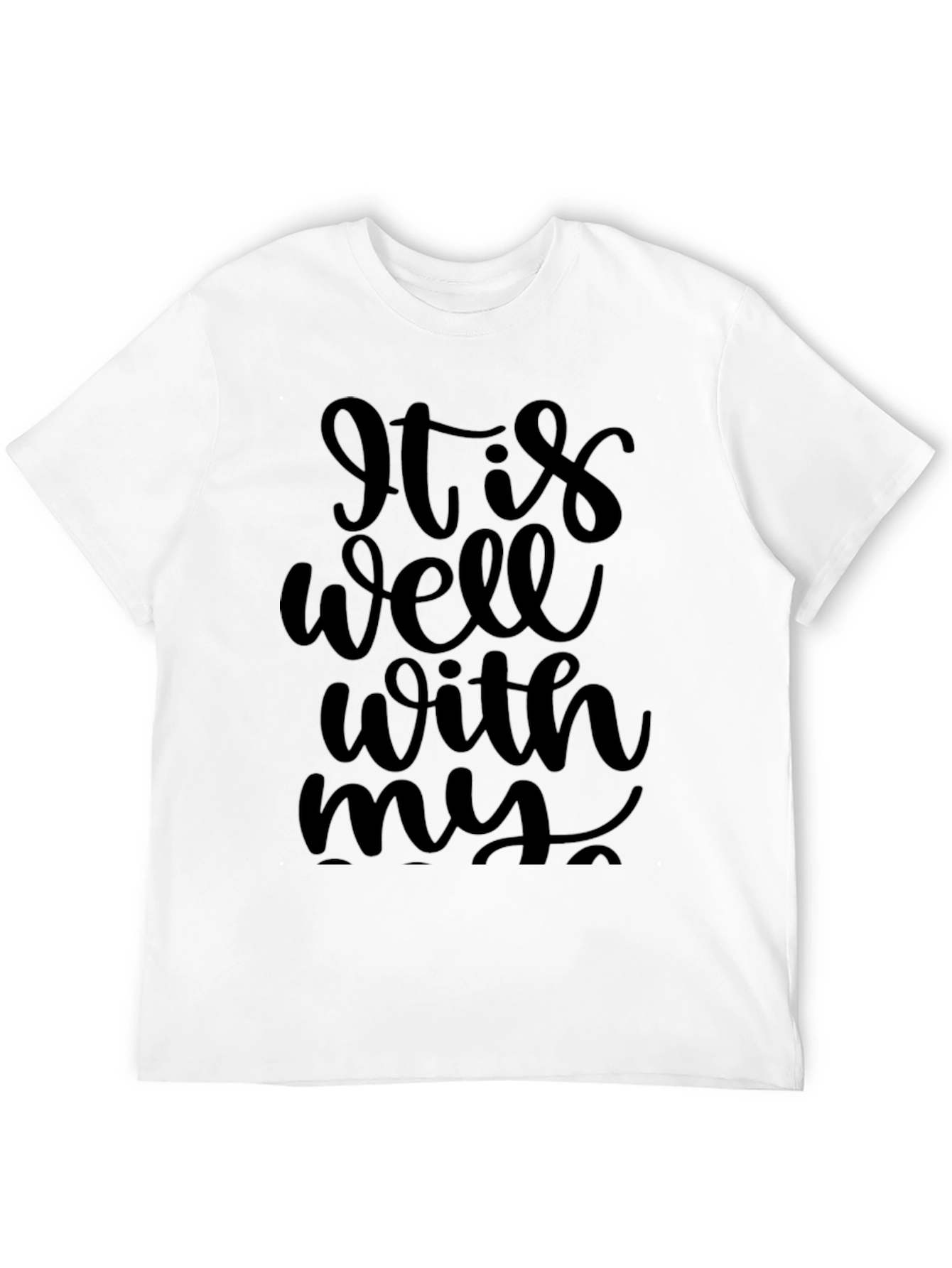 It Is Well With My Soul Black Graphic Tee