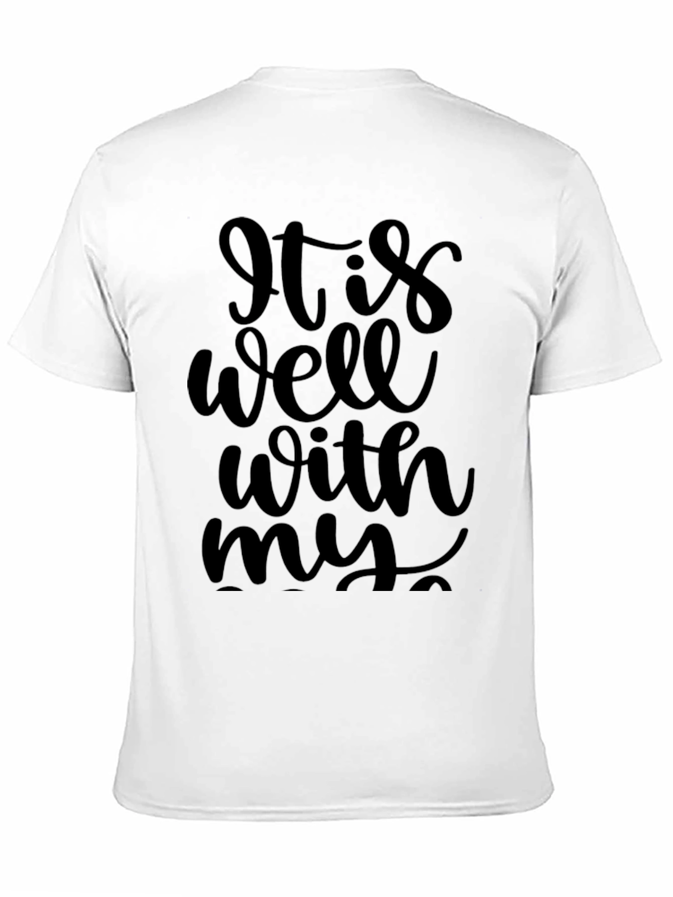 It Is Well With My Soul Black Graphic Tee